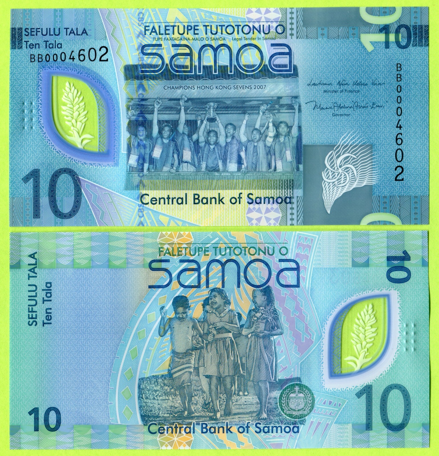 Samoa 10 Tala ND(2024) P48 UNC - Polymer