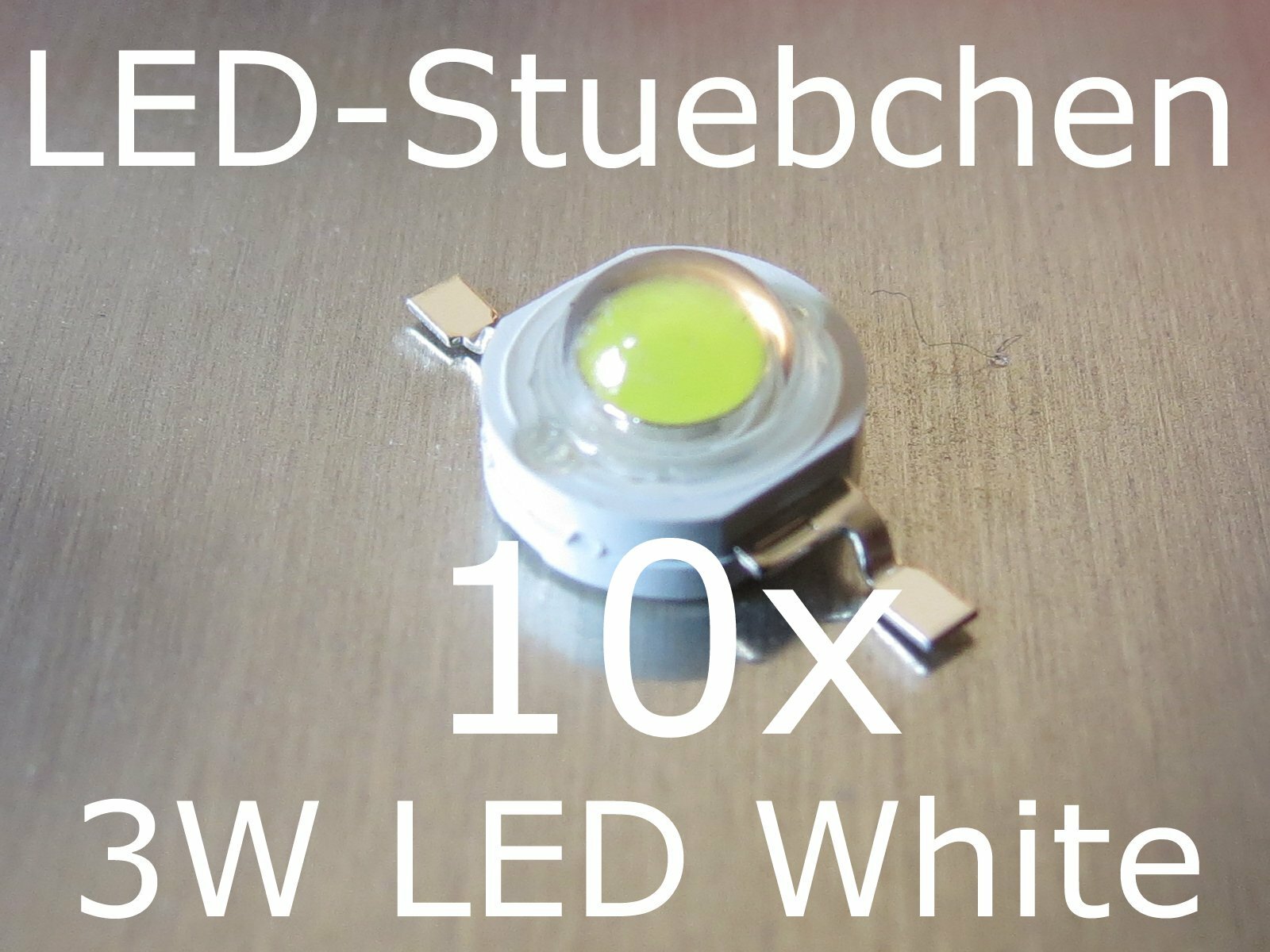10x 3W High Power LED Emitter Cool White 700mA
