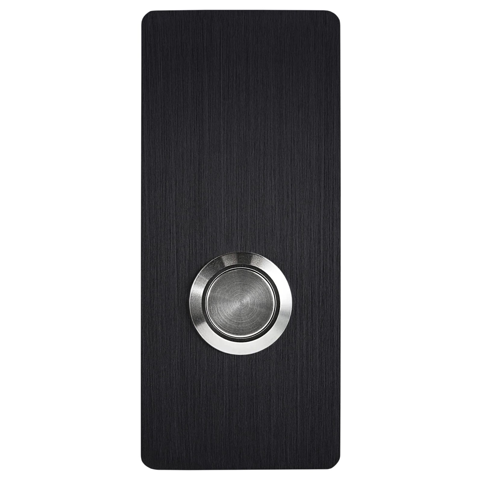 Model R7 Black Doorbells RSeries Anodized Aluminum Doorbells 1.37x3.14"