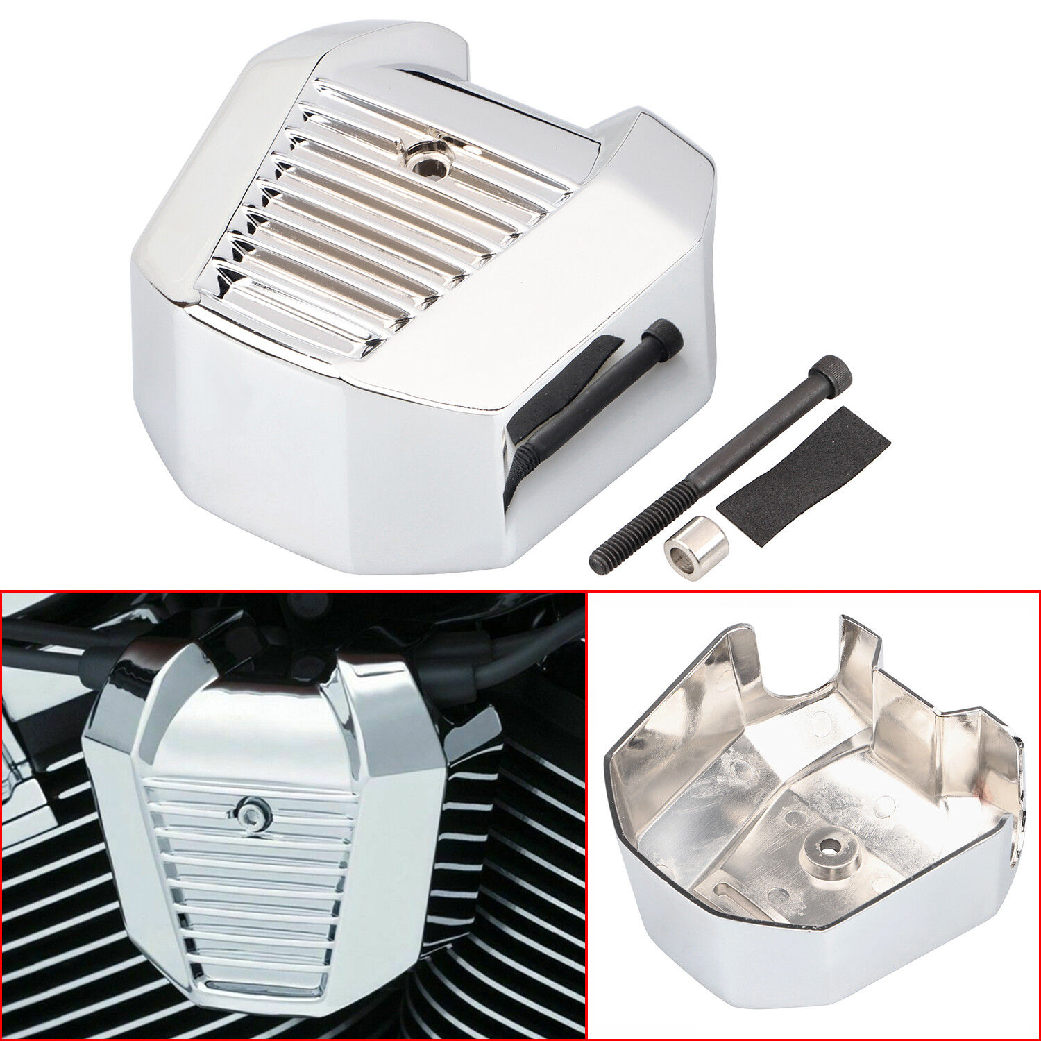 Chrome Precision Coil Cover For Harley Softail FLSL Heritage Classic Fat Bob Boy
