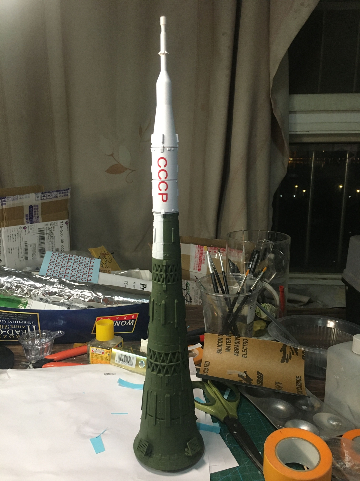 1:250 Scale CCCP N1 Landing moon rocket model Finished Painted product