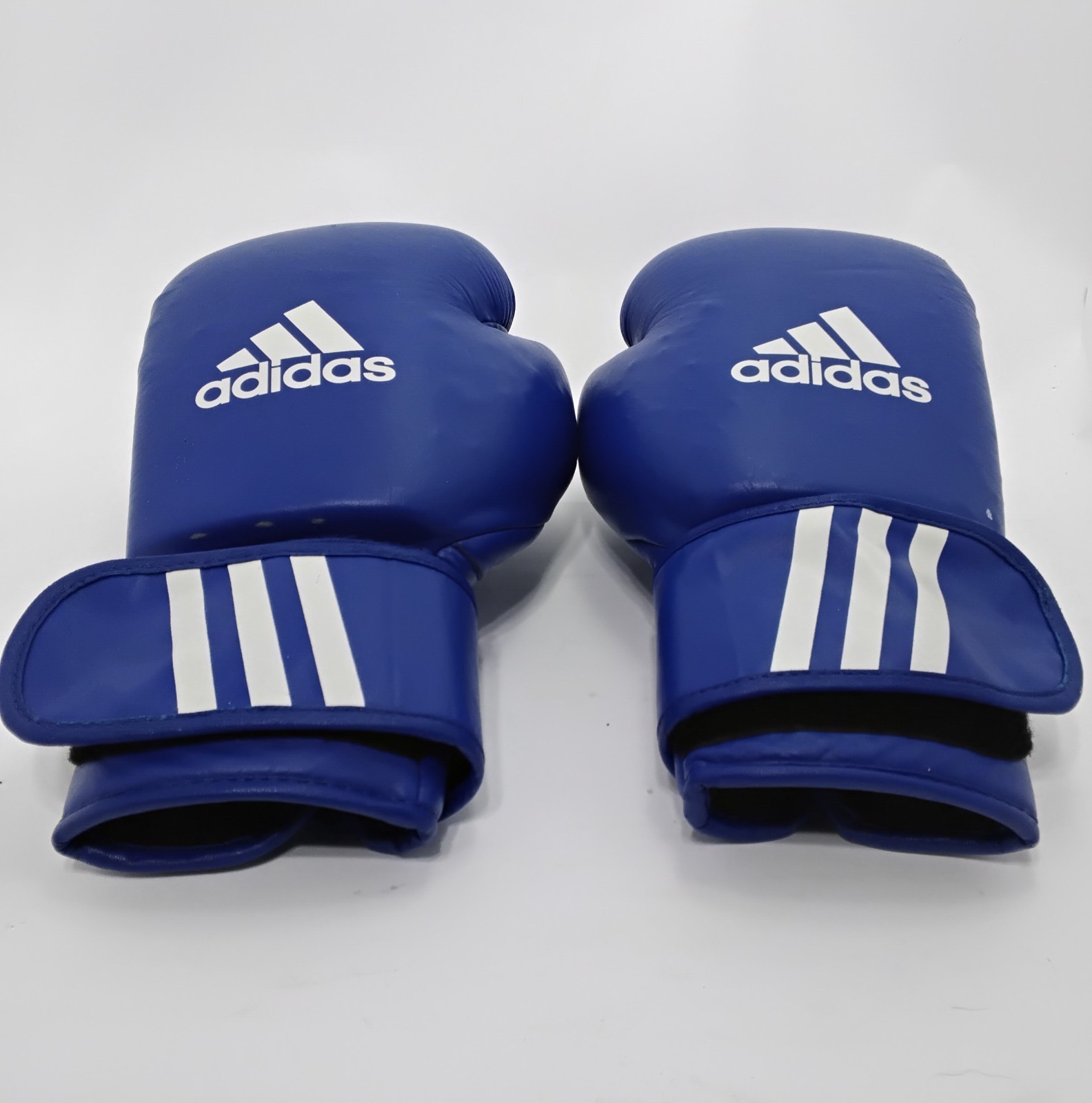 Adidas Official AIBA Amateur Competition Leather Boxing Gloves In Blue
