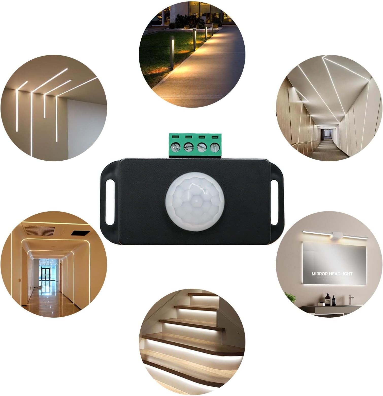 12V 24V PIR Sensor Adjustable Infrared Motion Detector Motion Sensing Light S...