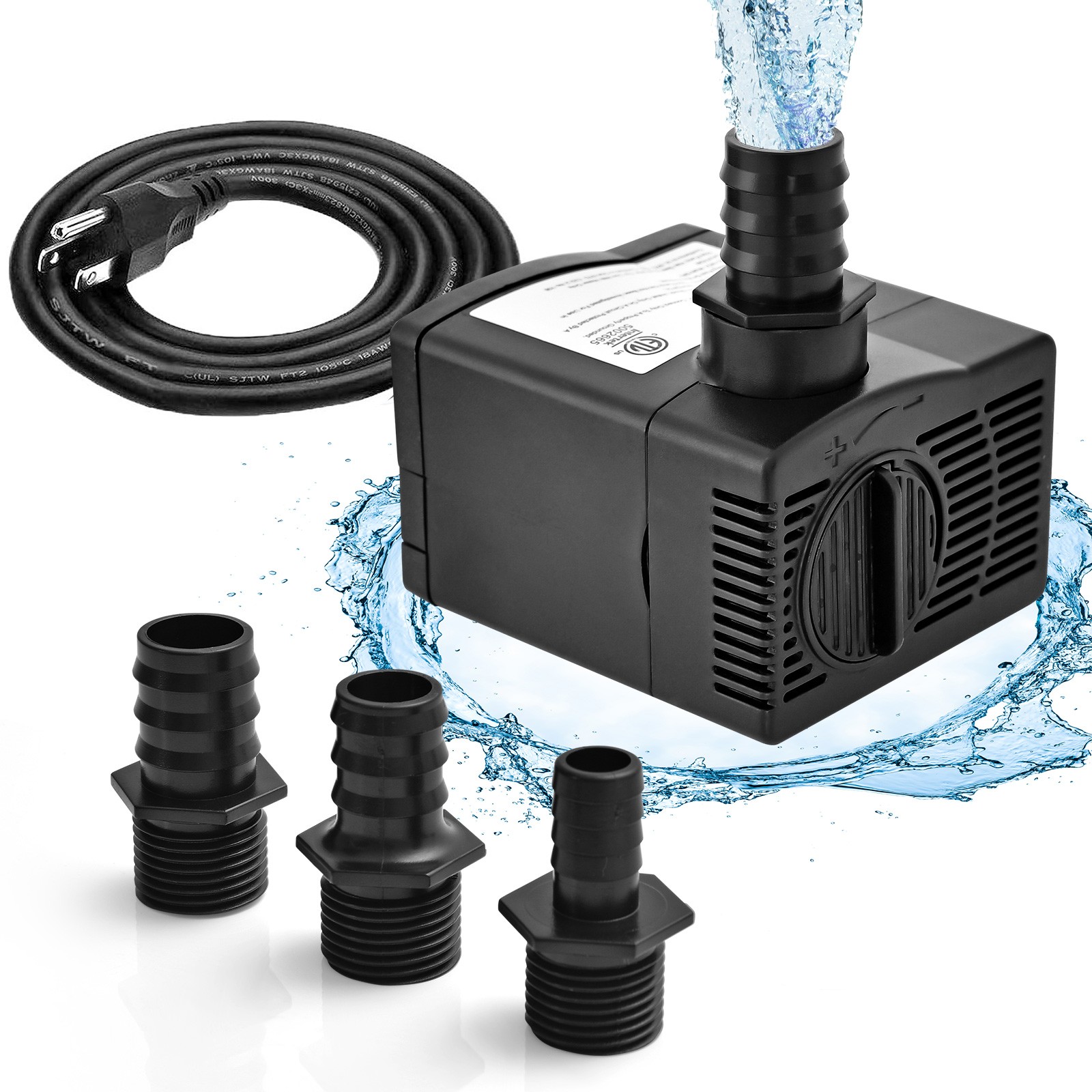 Submersible Water Pump for Aquarium Hydroponic Ultra Quiet Operation 240GPH 22W