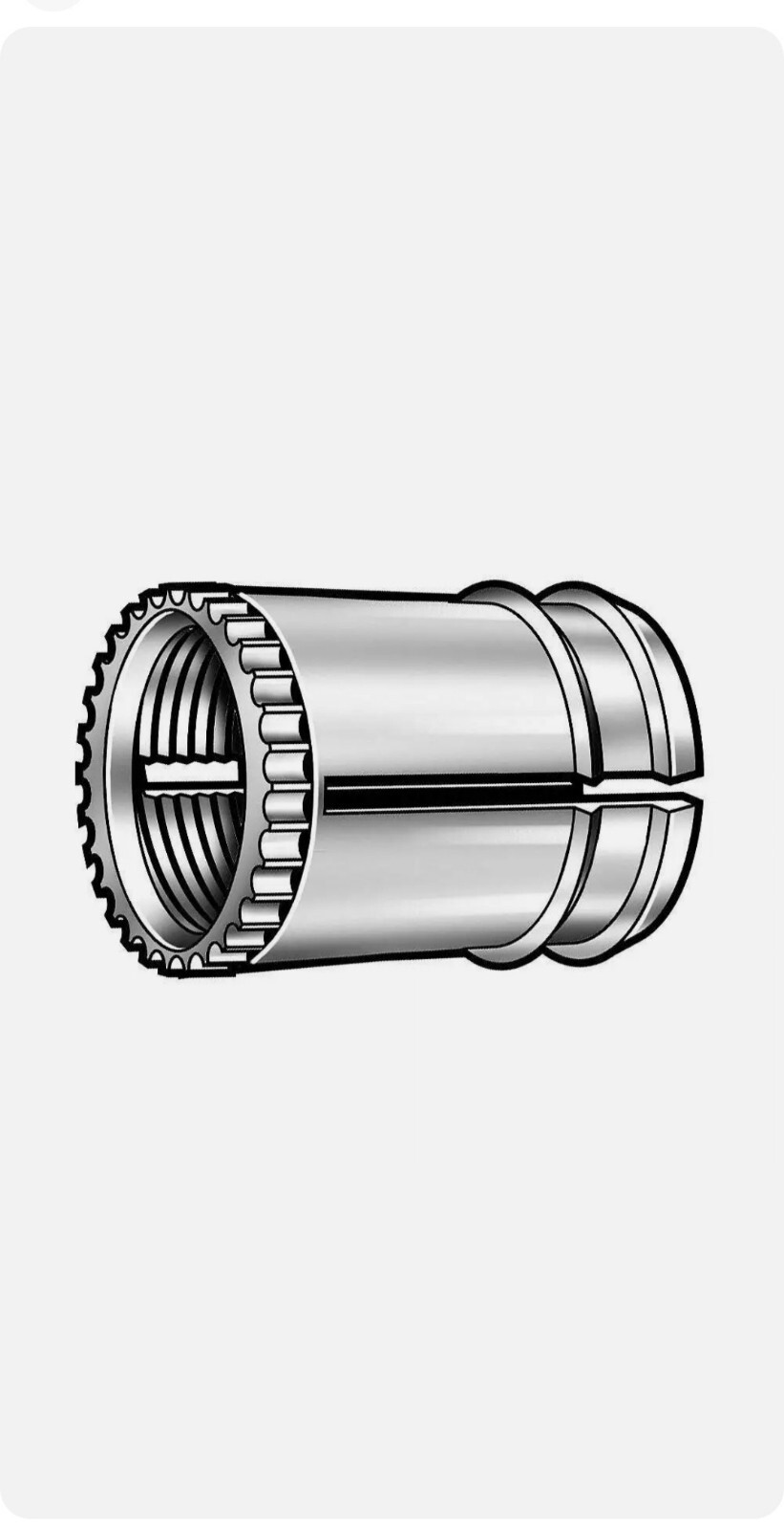 (25) E-Z LOK E-Z Fin™ Threaded Inserts For Soft Wood or Plastic Double Fin 8-32