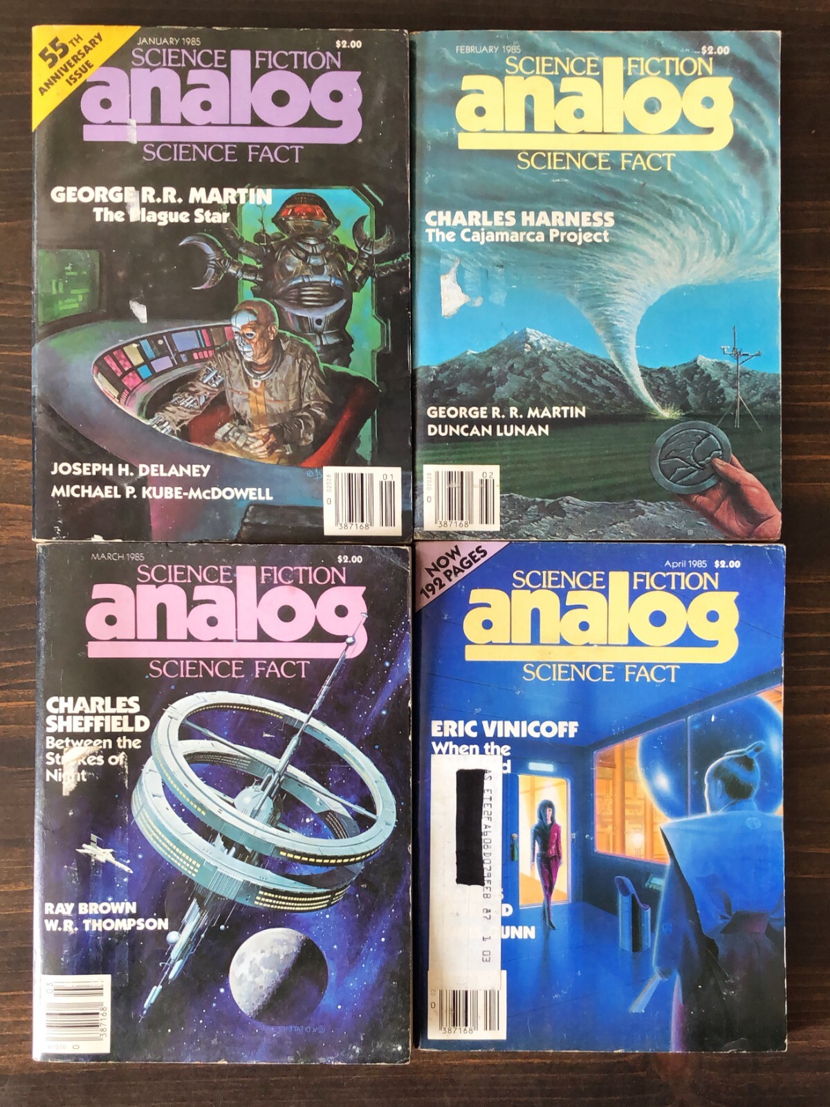 Analog Science Fiction & Science Fact Magazine, 1985 Lot Of 13