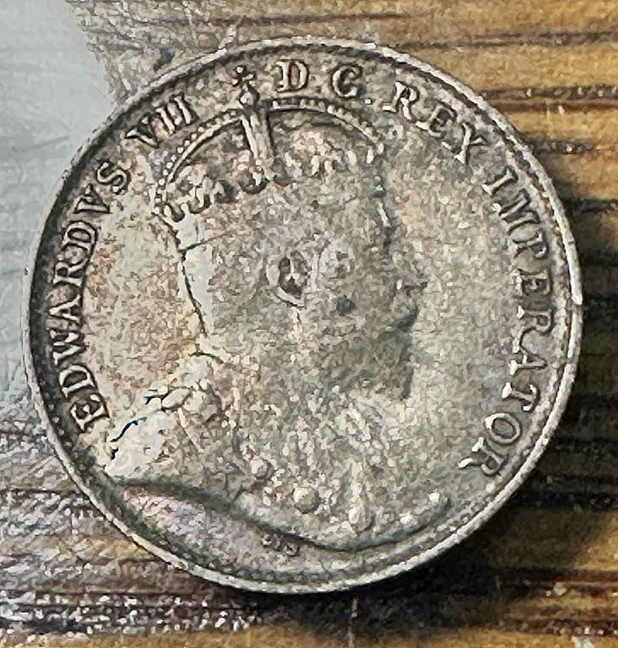 1904 Canada 5 Cents Nice Original AU KM-13 CHRC
