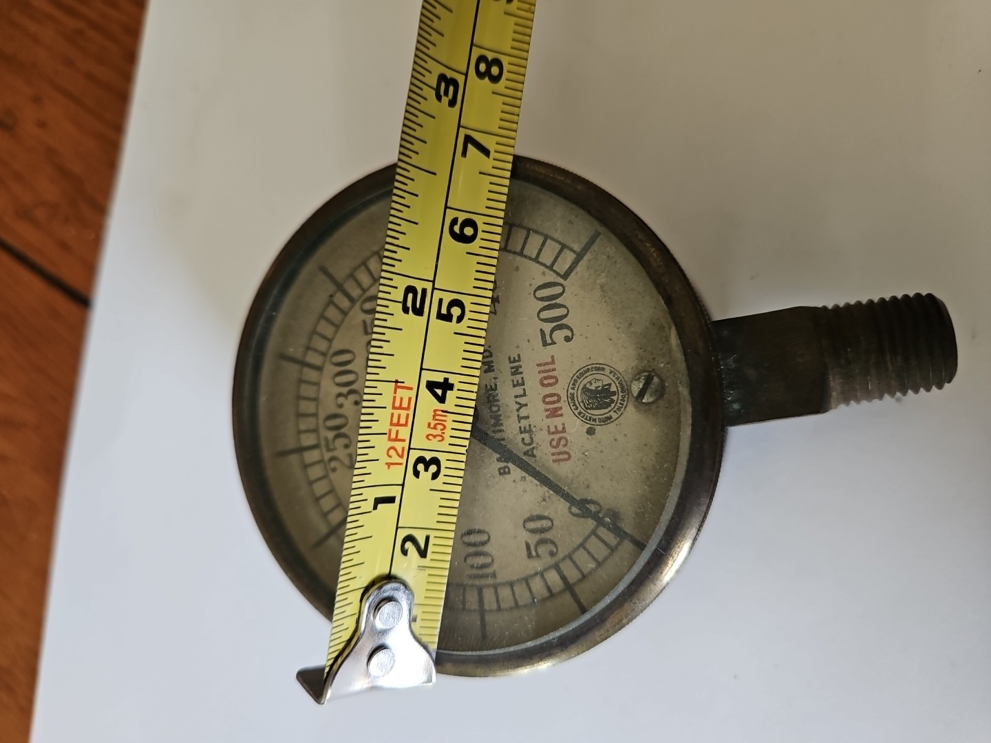 vintage usa pressure gauge