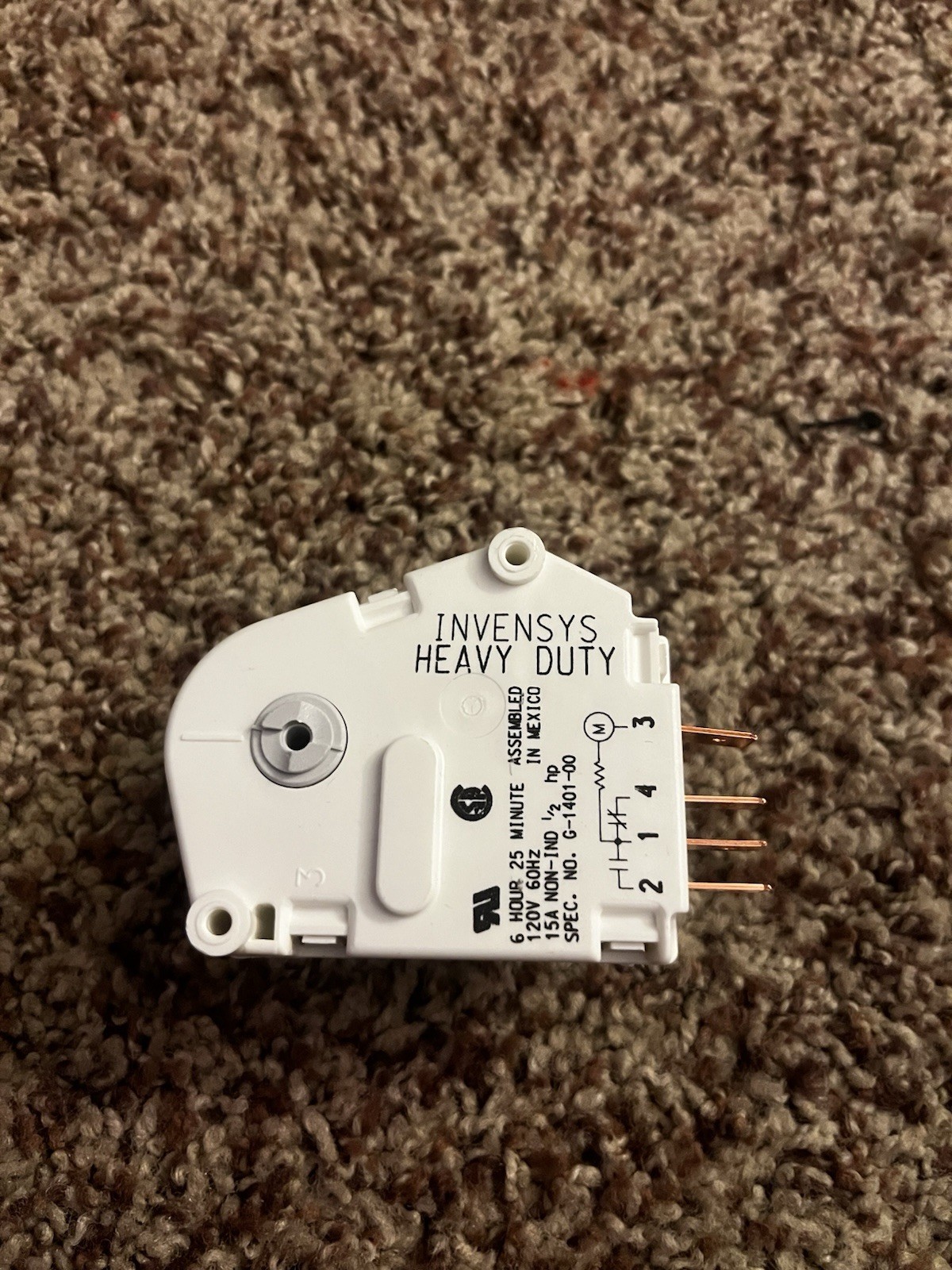 DELFIELD OEM 10A Defrost Timer # 3516156