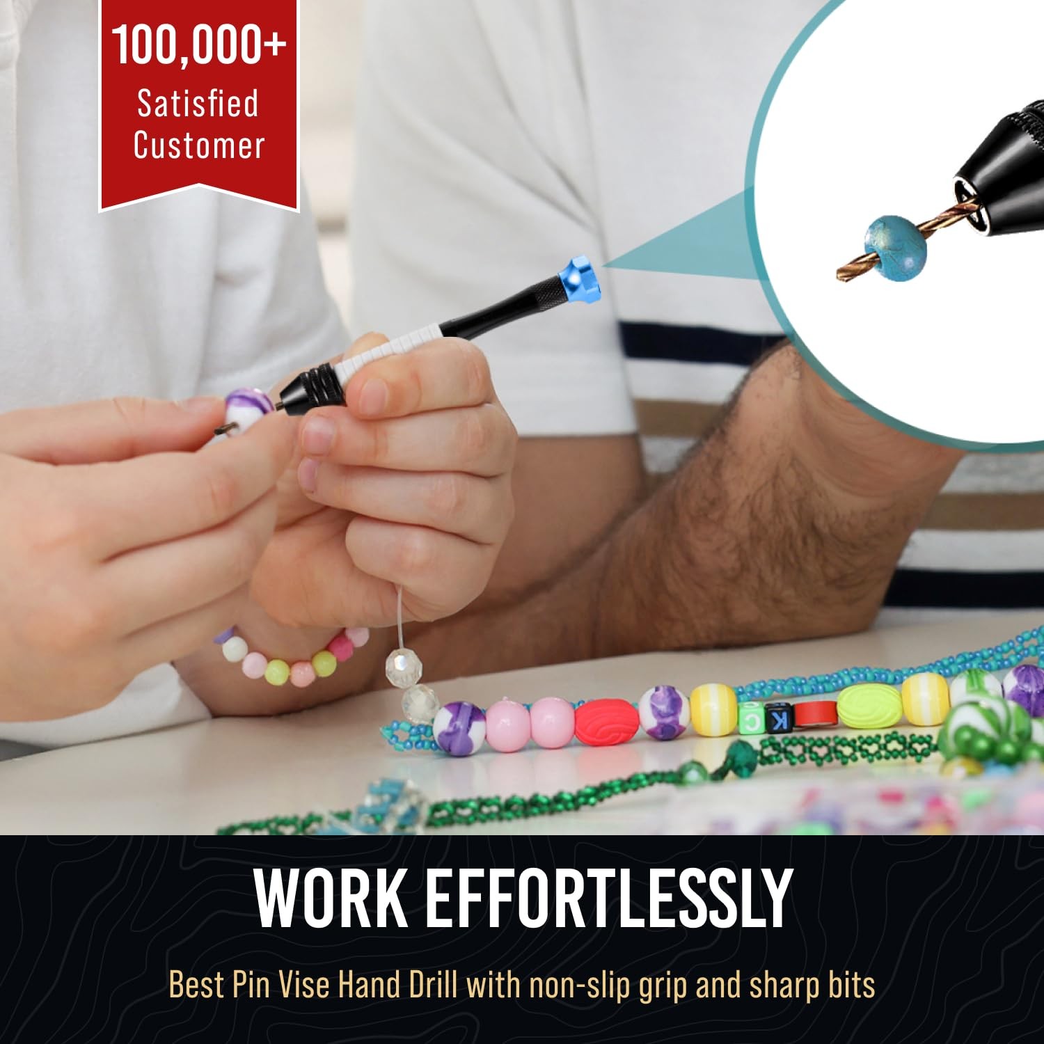 Micro Drill Bits Set with Pin Vise | Small Hand - Drill...