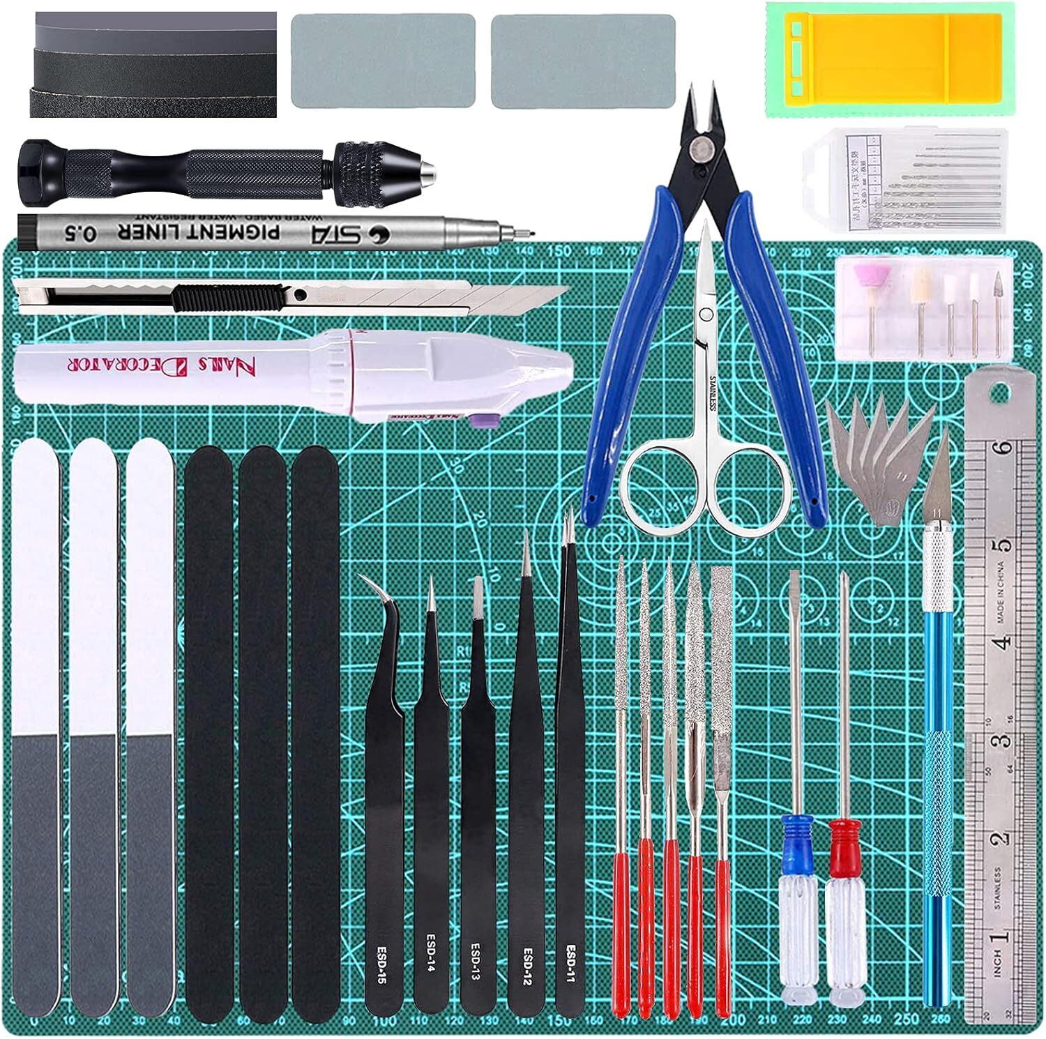 55Pcs Gundam Model Tools Kit For Hobby Building And Craft Set For Modelers