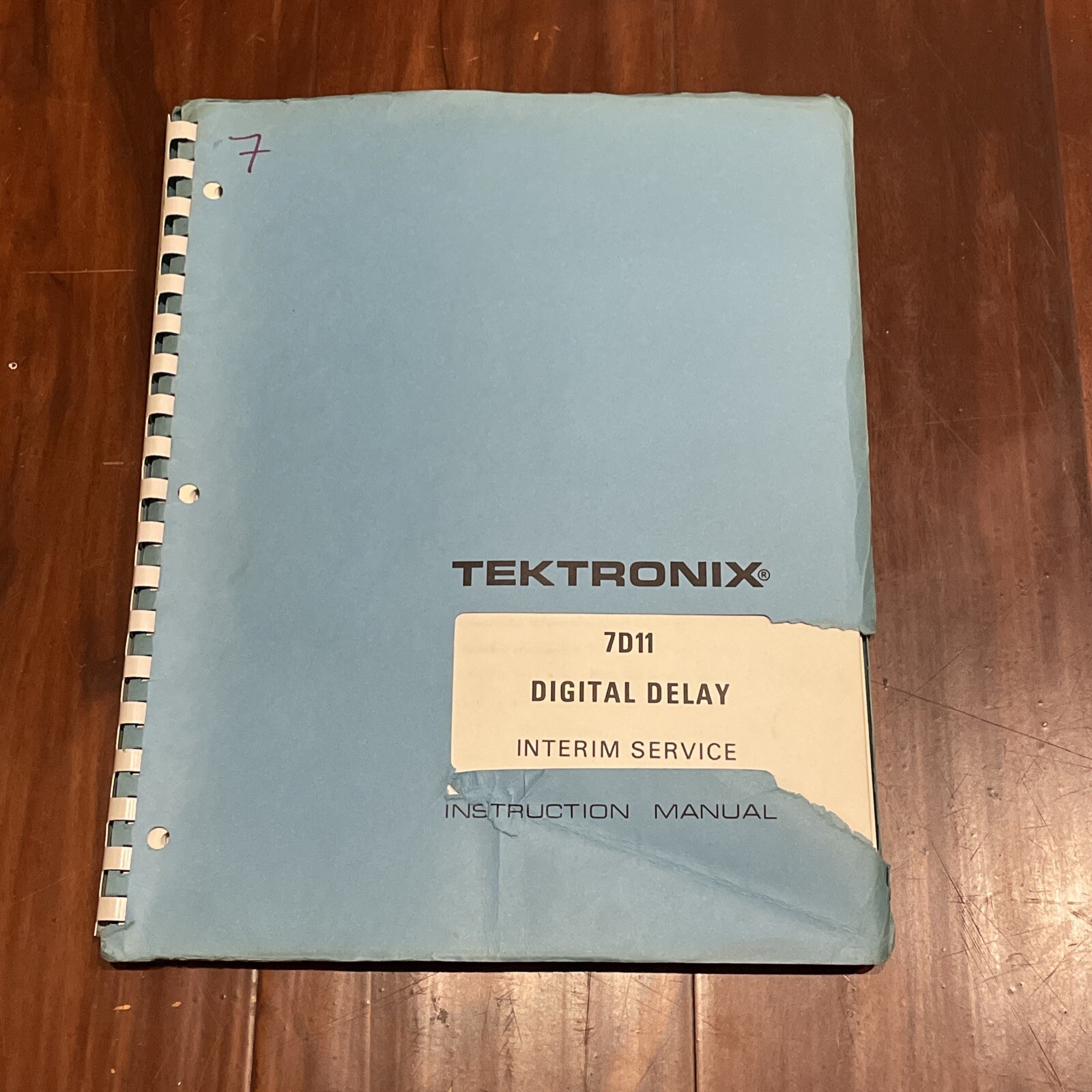 Tektronix 7D11 Digital Delay Interim Service Instruction Manual 1972