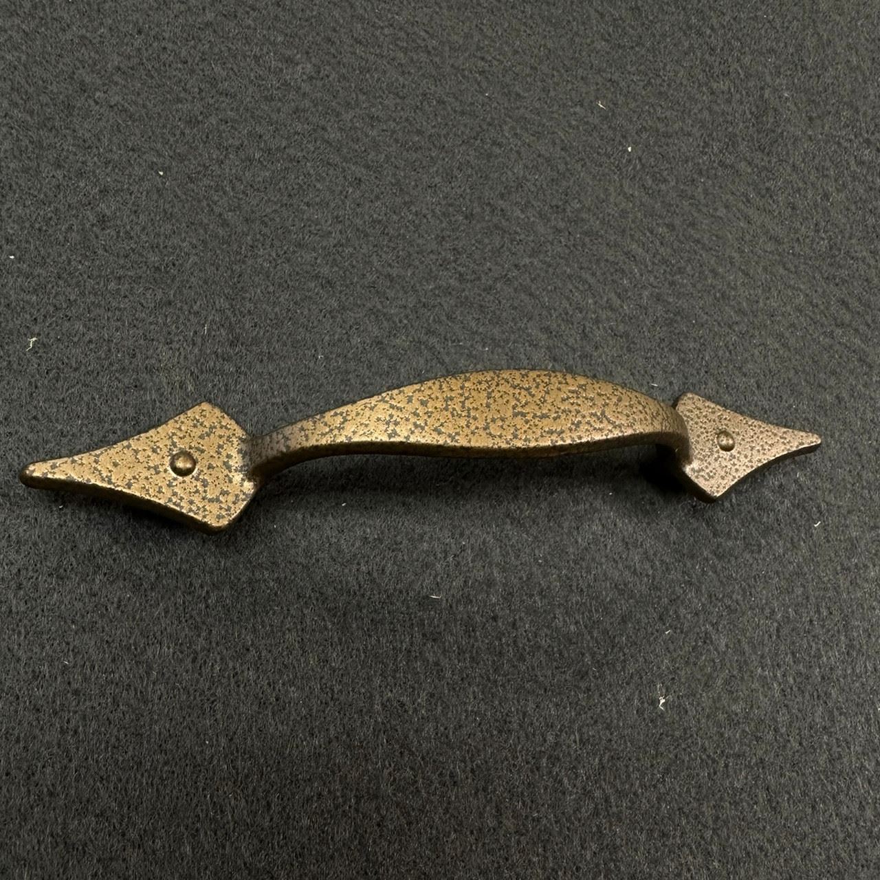 3" Rustic Pull Hammered Bronze
