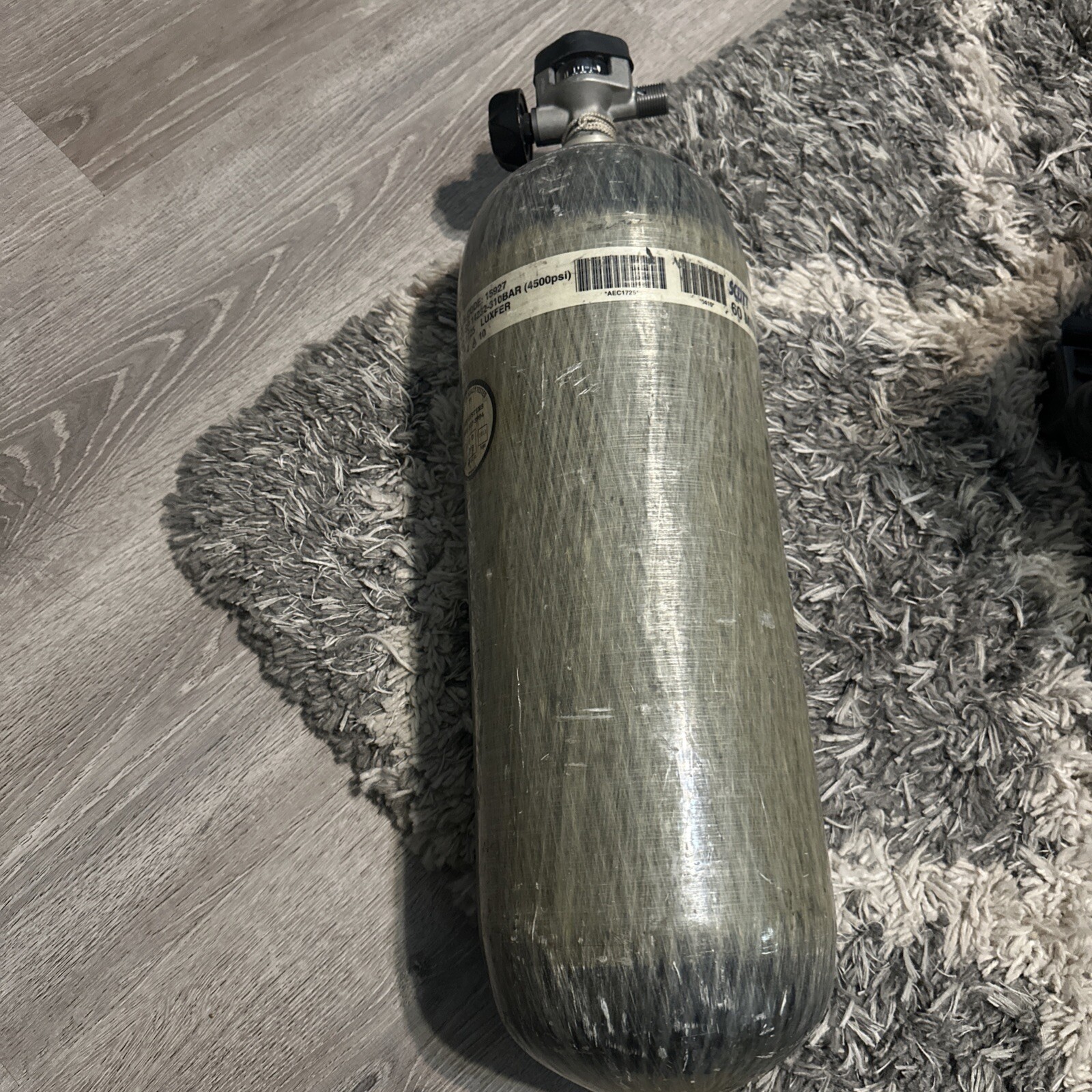 Scott 4.5 SCBA 4500 PSI 45 min Cylinder Tank Carbon Bottle w/ valve 31001712