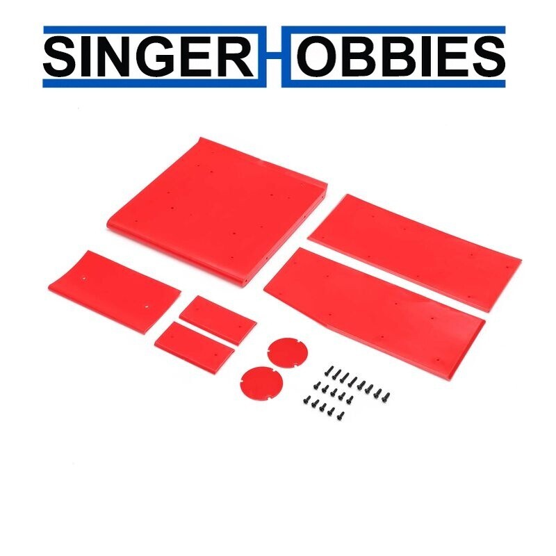 LOSI LOS-1895 Wing Panel Set, RED: 22S Sprint HH
