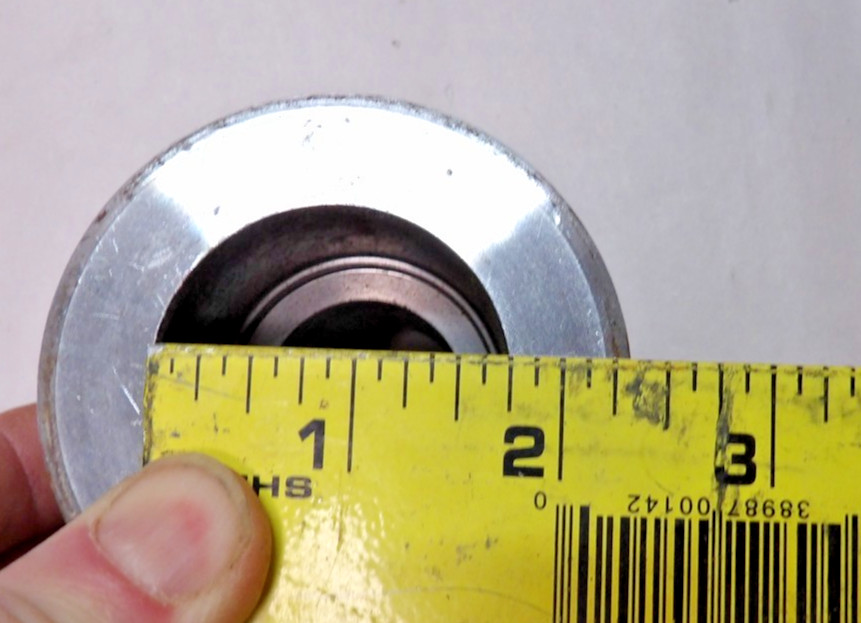 Steel Wheel 4" X 3" Bearings Needed Size 1.3/4" X 2 Has Surface Rust