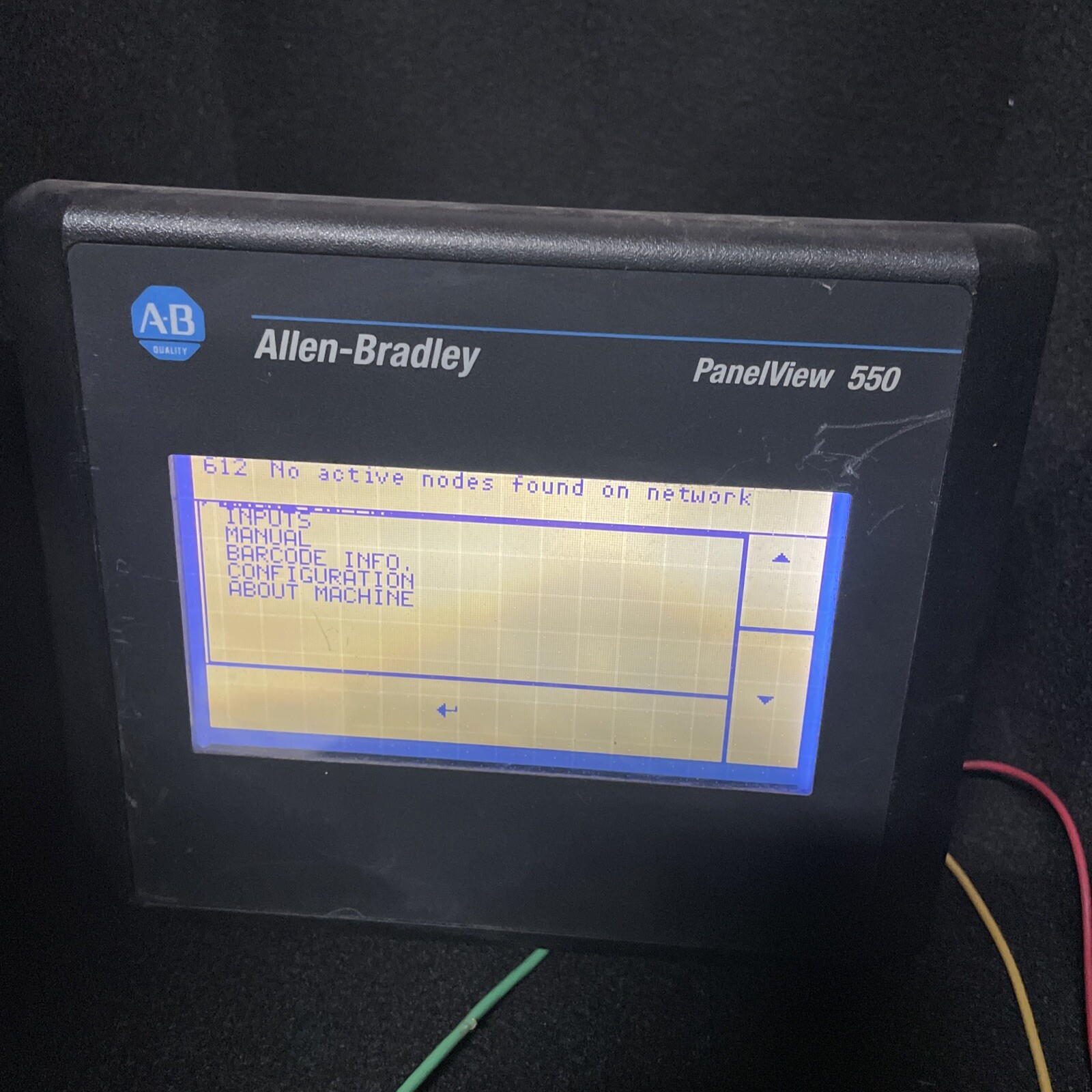 ALLEN BRADLEY PANELVIEW 550 2711-T5A2L1 SER. B Rev E FRN 4.46 (st904C)