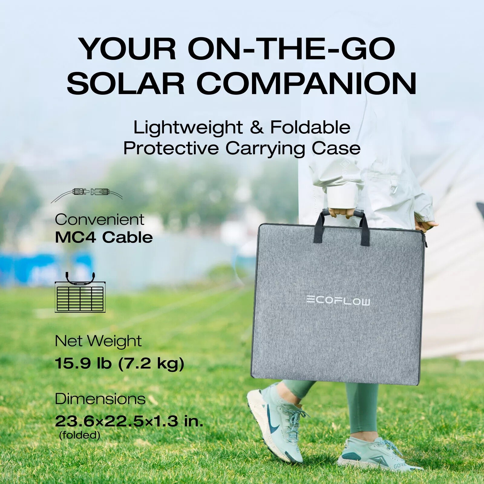 EcoFlow NextGen 220W Solar Panel Kit IP68 for Cmaping RVs Refurbished