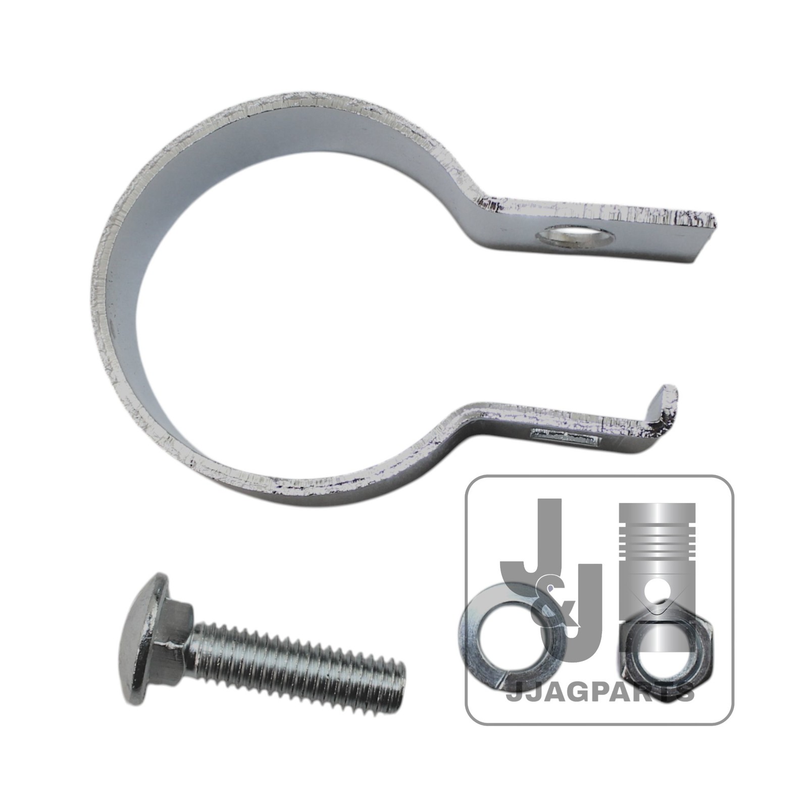 Chrome Muffler Clamp fits International Tractor 100 200 A | Replaces 48889DA