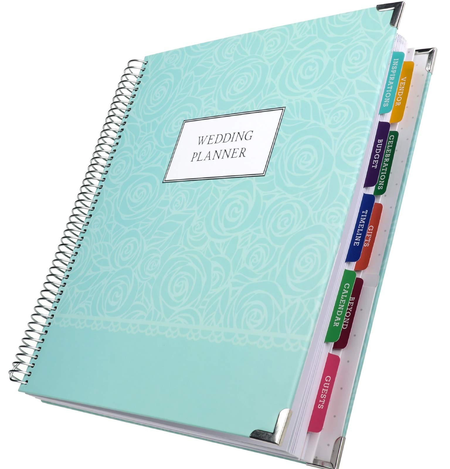 Global Printed Products Wedding Planner 9x11 Hardcover Organizer, Bookmark