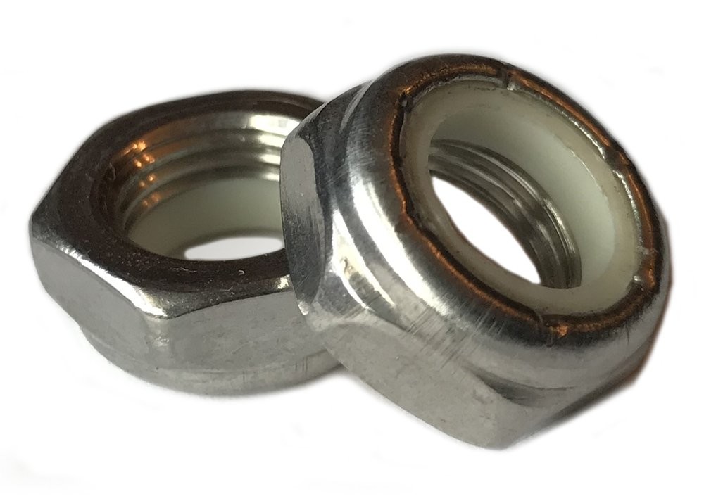Stainless Steel Thin Jam Nylon Insert Lock Nuts 1/2-13 (pack of 10)