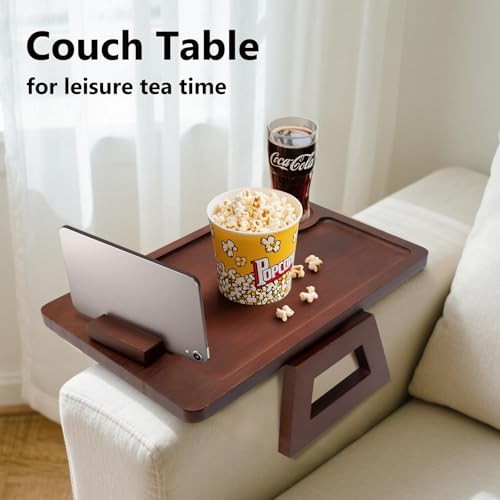 Couch Tray & Sofa Armrest Table - Multi-Functional Couch Trays for Arm,
