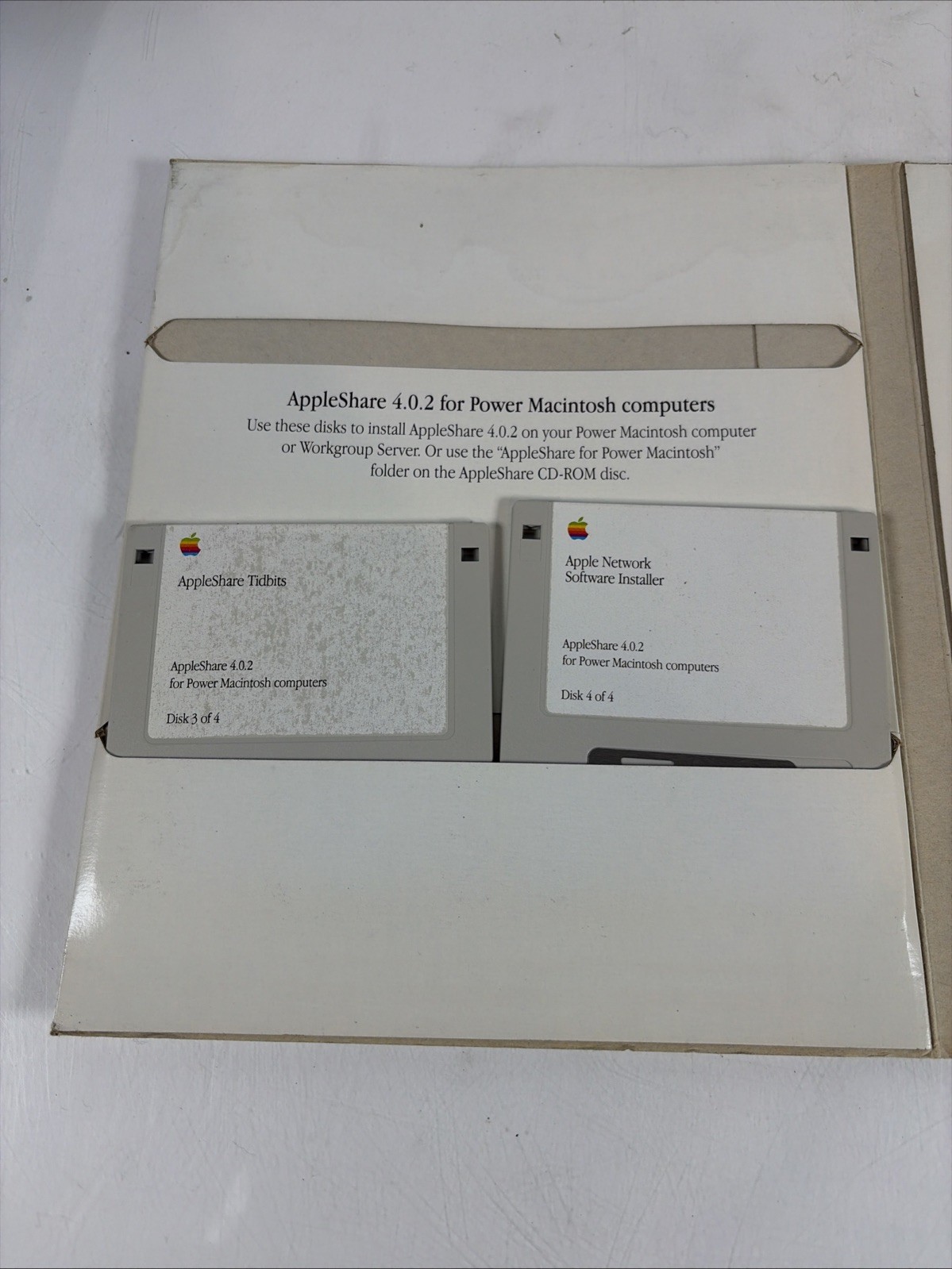 Apple AppleShare Software Version 4.0 1994 602-9002-A