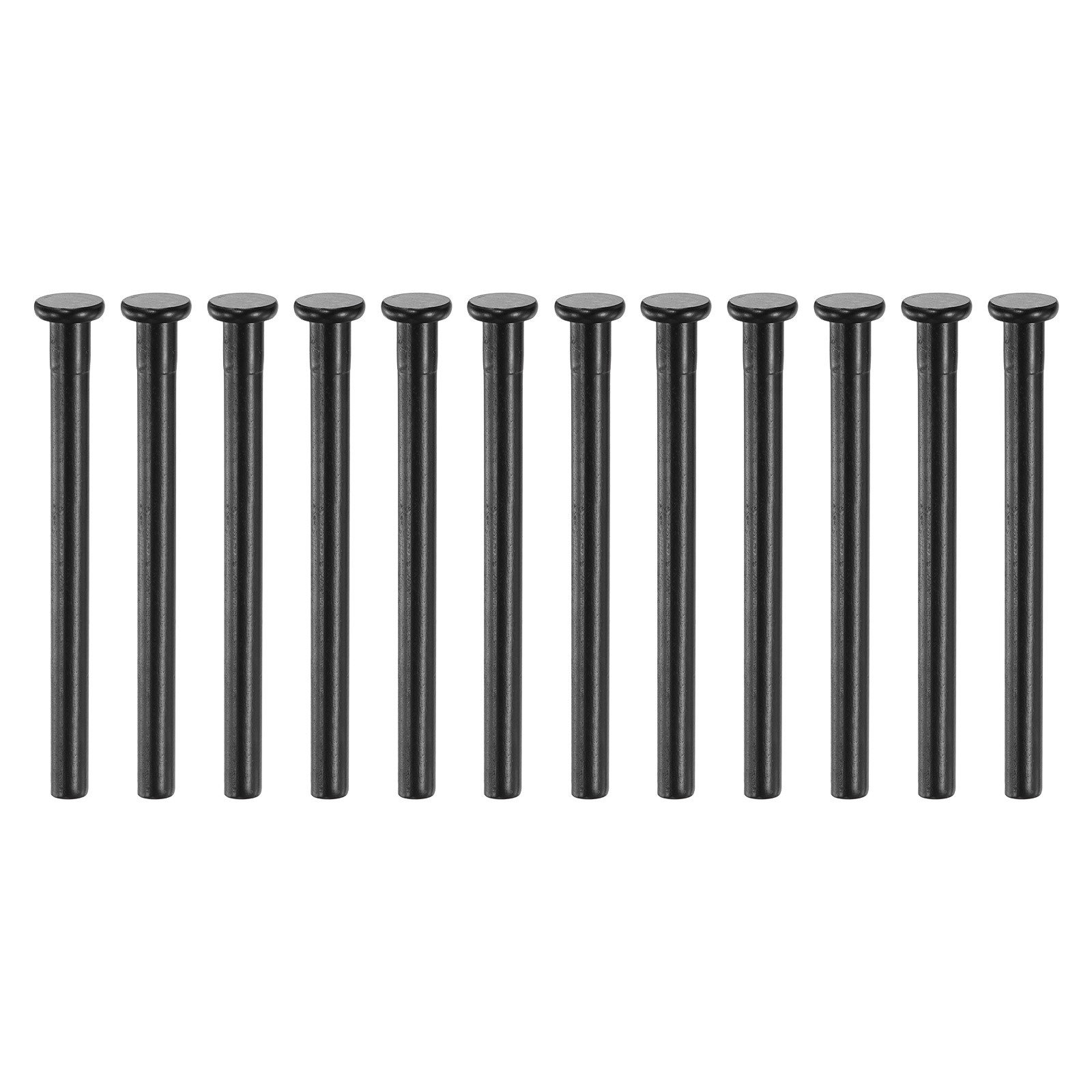 12Pcs Door Hinge Pins, 3 Inch Interior Door Hinge Security Pins, Matte Black