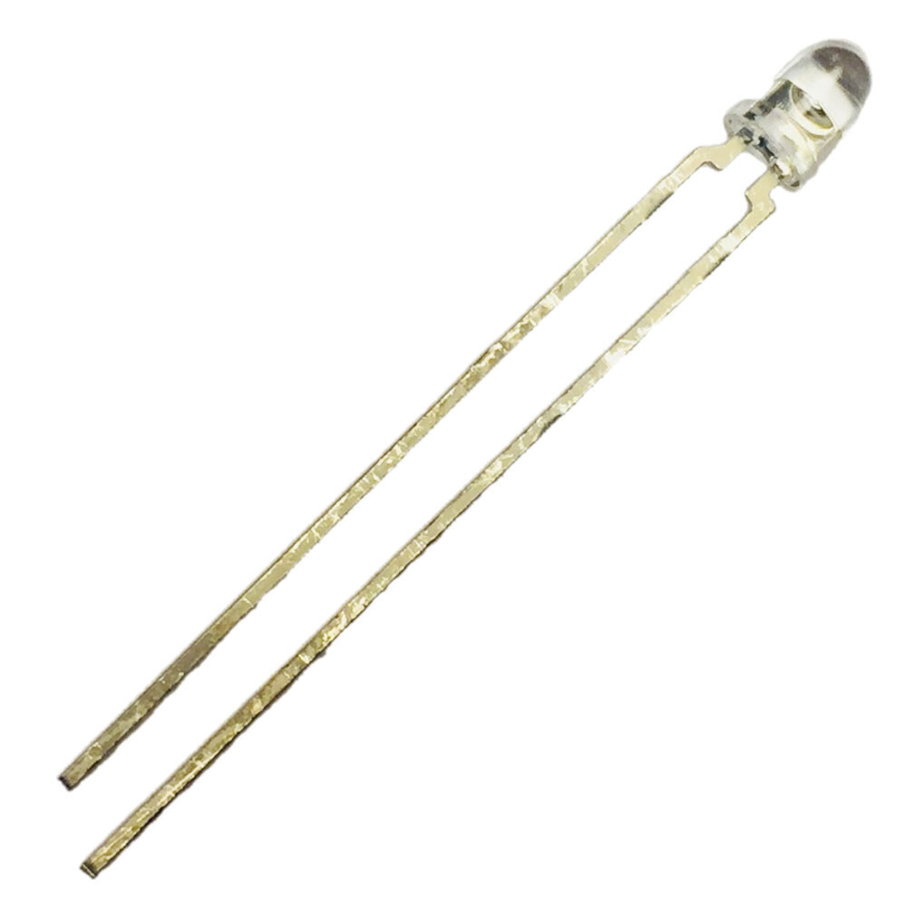 10 Pack of LW3333 LED COOL WHITE CLEAR 3MM ROUND T/H