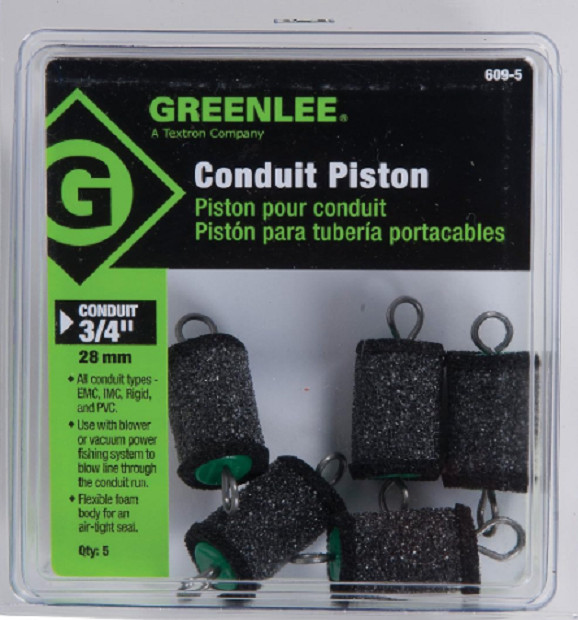 Brand New Greenlee 609-5 Conduit Pistons -- PACKAGE OF 5