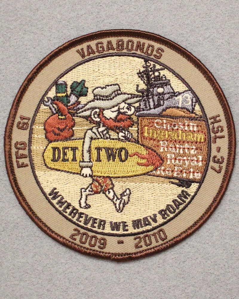 USN Navy patch 636: Light Helicopter Antisubmarine Sqdn 37, Det 2 (HSL-37)