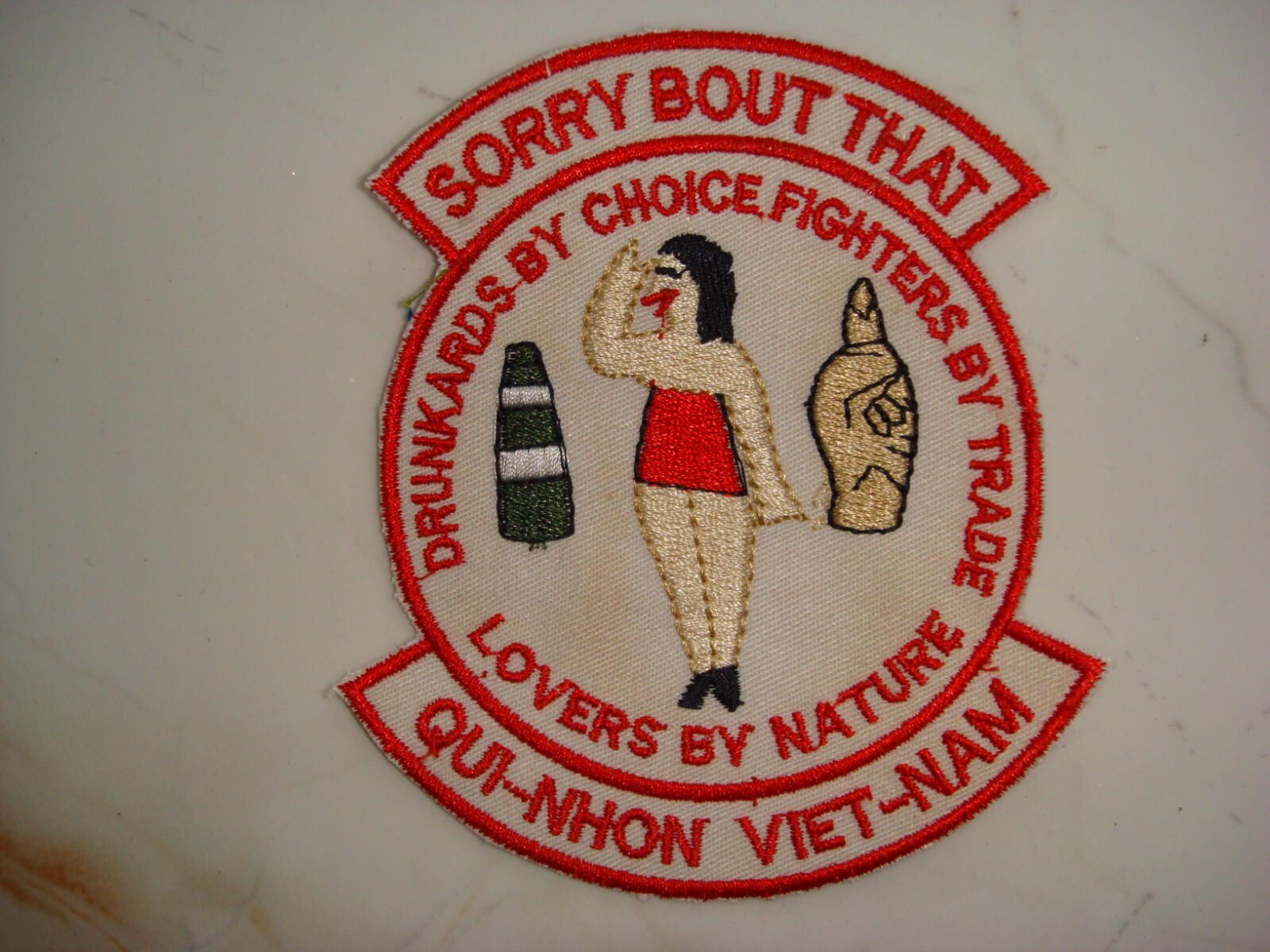 SORRY BOUT THAT LOVERS BY NATURE QUI NHON , VIETNAM WAR PATCH