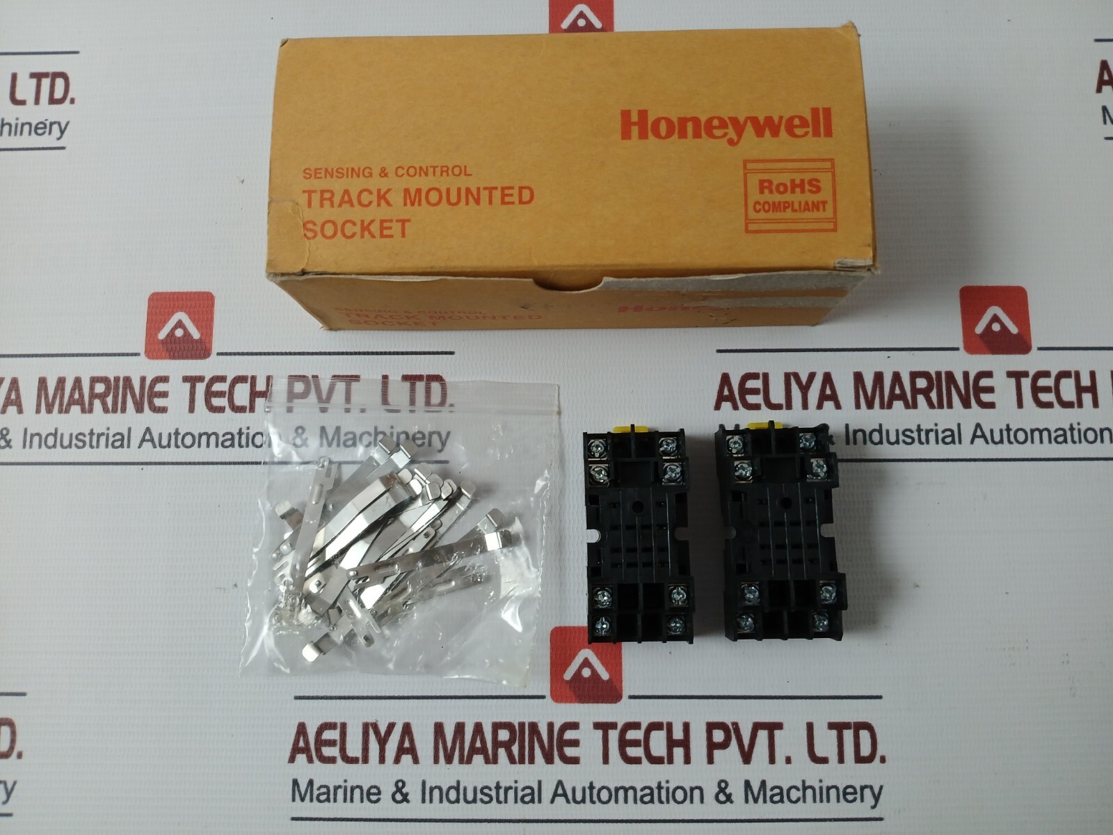 Lot of 10X Honeywell SZX-SMF-08N Track Mounted Relay Socket 5A 250VAC