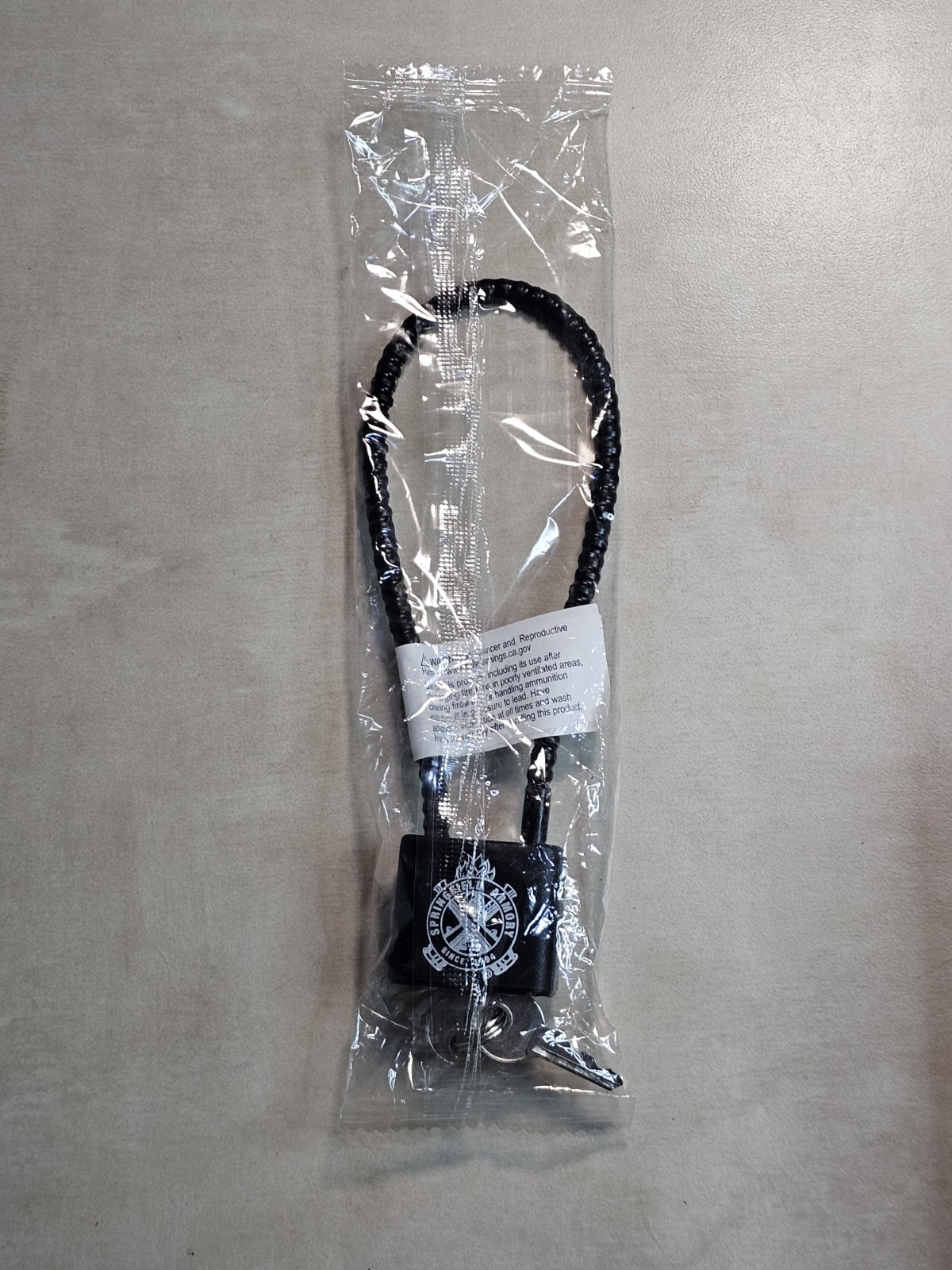 Springfield Armory Cable Gun Lock New In Plastic