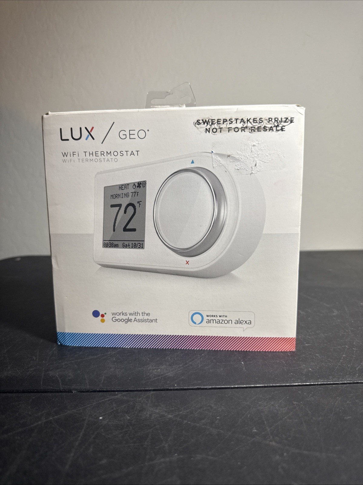 Lux GEO-WH Wi-Fi Thermostat White New/Open Box READ
