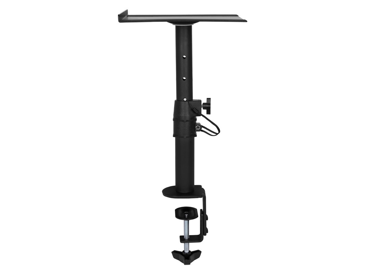 Monoprice Universal Clamp-On Desktop Speaker Mounts (Pair) Height-Adjustable
