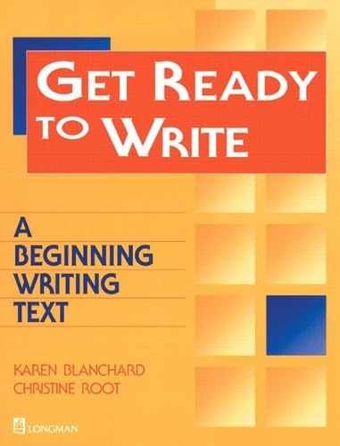 Get Ready to Write: A - Paperback, by Blanchard Karen Lourie; - Very Good o