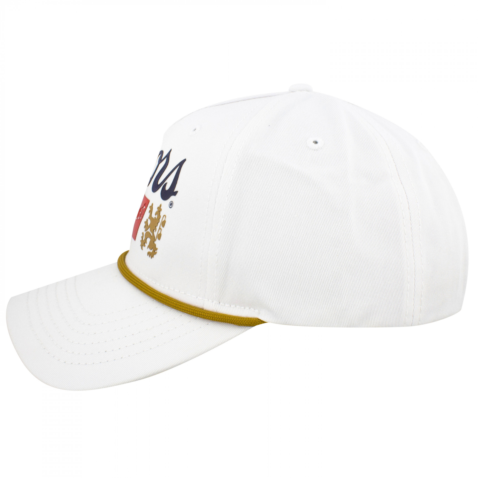 Coors Banquet Gold Rope Adjustable Golfer Hat White