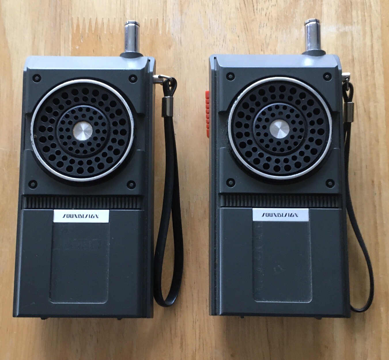 Pair Vintage Soundesign 7144 Walkie Talkies 1977 Japan Parts/Repair