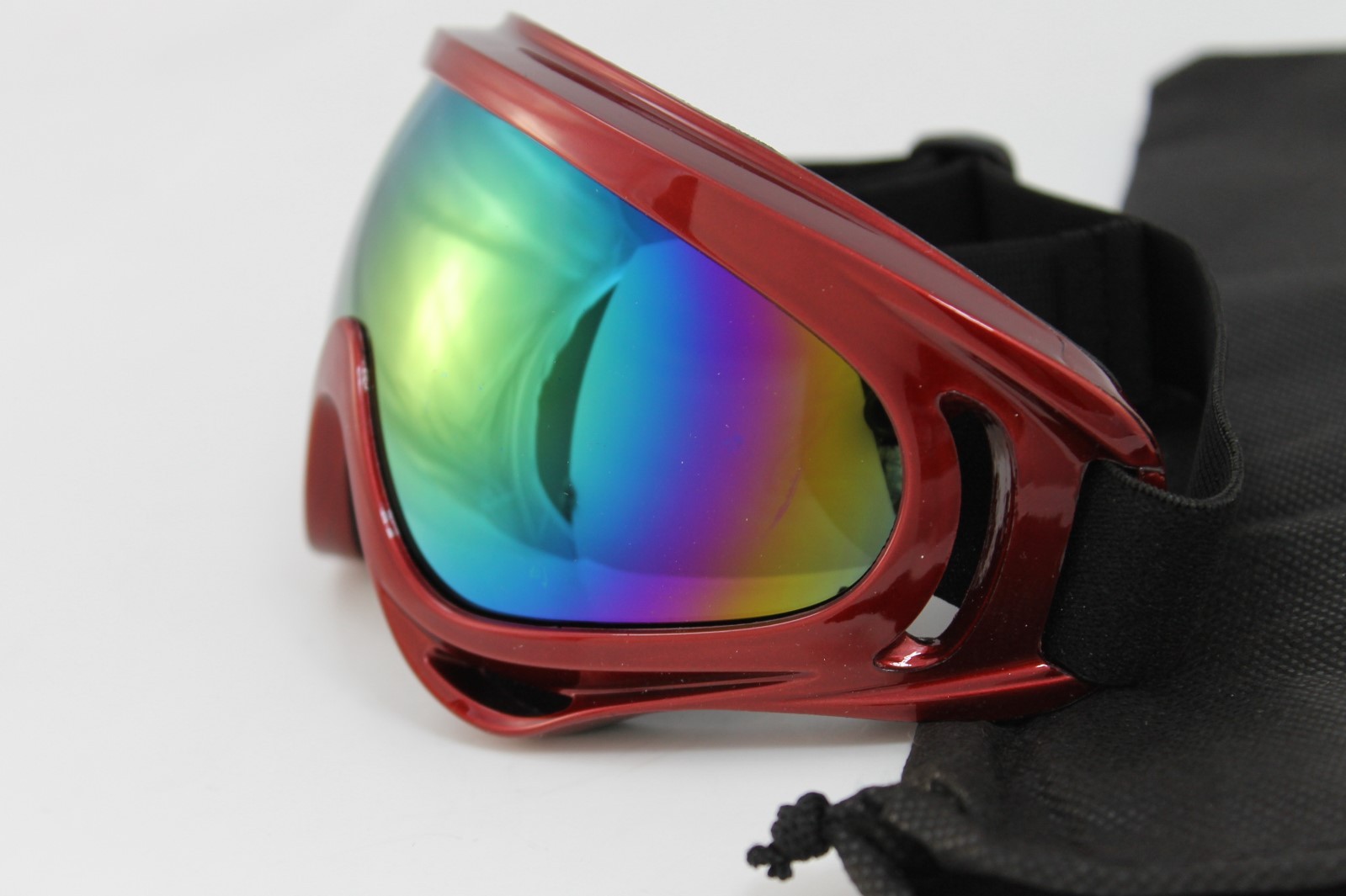 Red Motorcycle ATV DIRT BIKE OFF ROAD RACING SKI GOGGLES Glasses 526RED