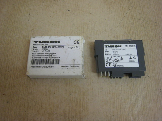 NEW Turck BL20-2AI-I BL20 Electronic Module, 1 Analogue Input, 4-20Ma. VN-01-09