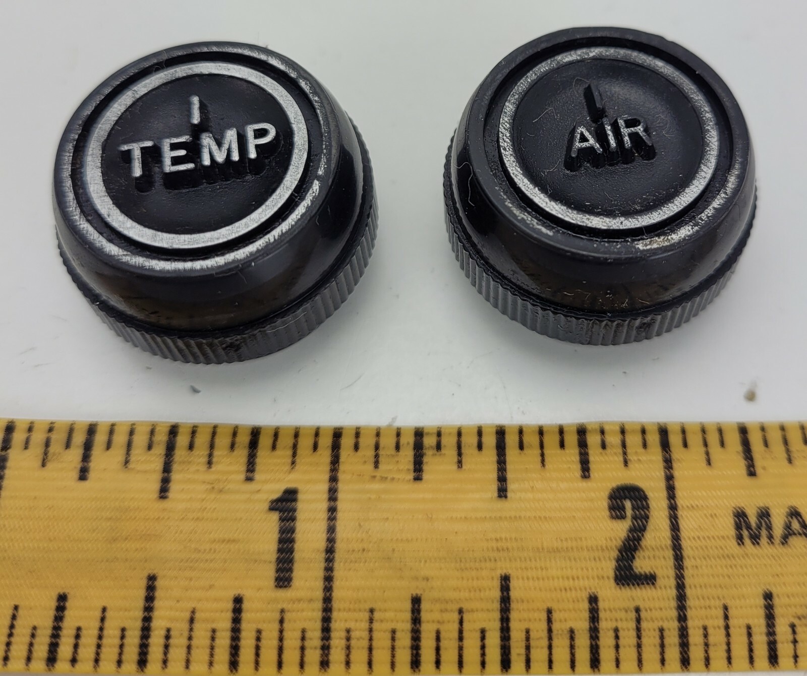 1973 Oldsmobile Cutlass Temperature Control Knobs Black Set of 2