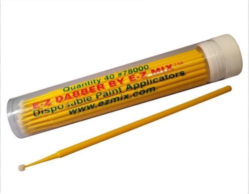 one tube E-Z MIX 78000 DISPOSABLE PAINT APPLICATORS  40 dabbers/tube