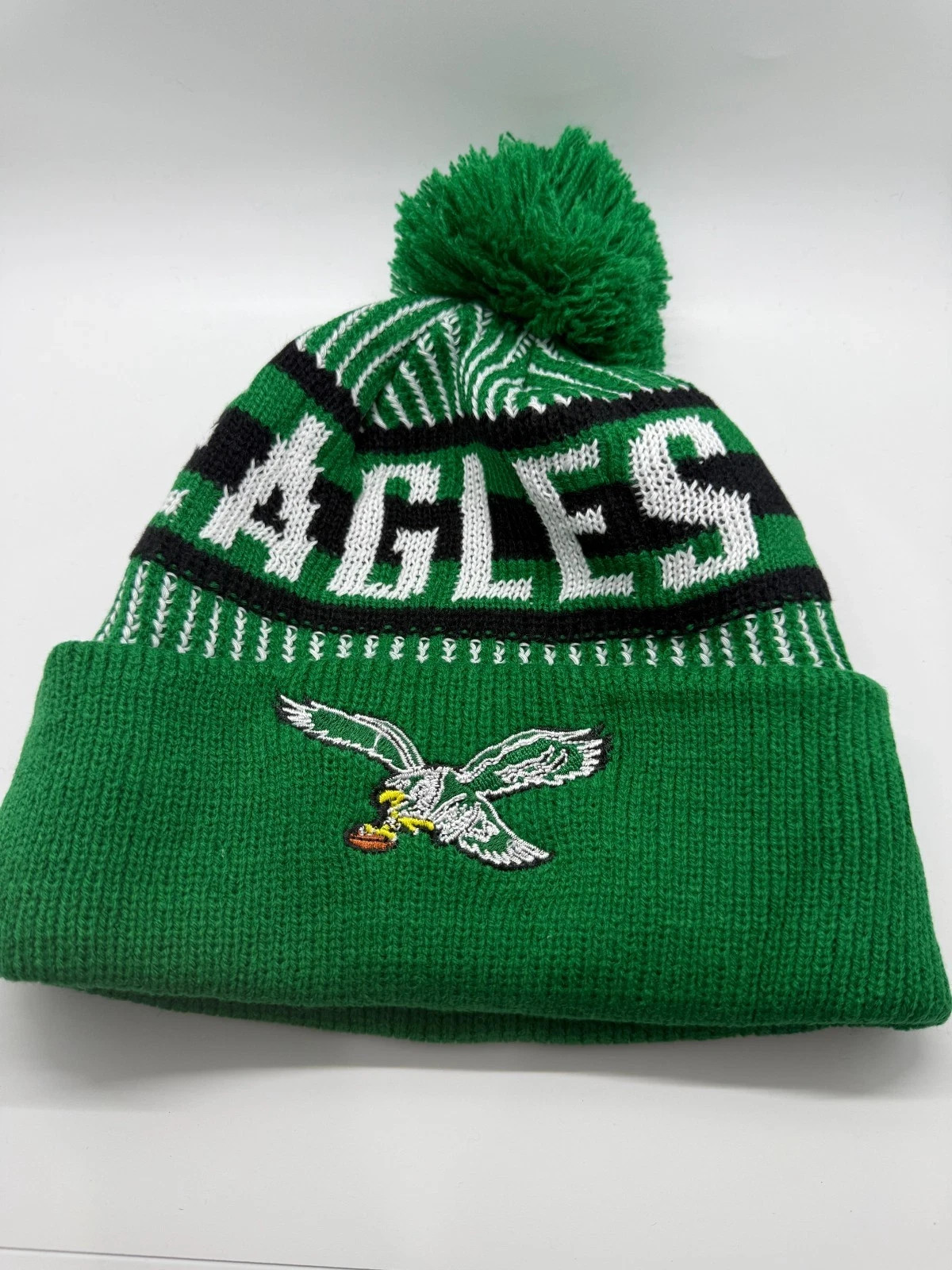 Philadelphia Eagles New Era Knit Toboggan Sideline Fleece Cap Beanie Fly Hat USA