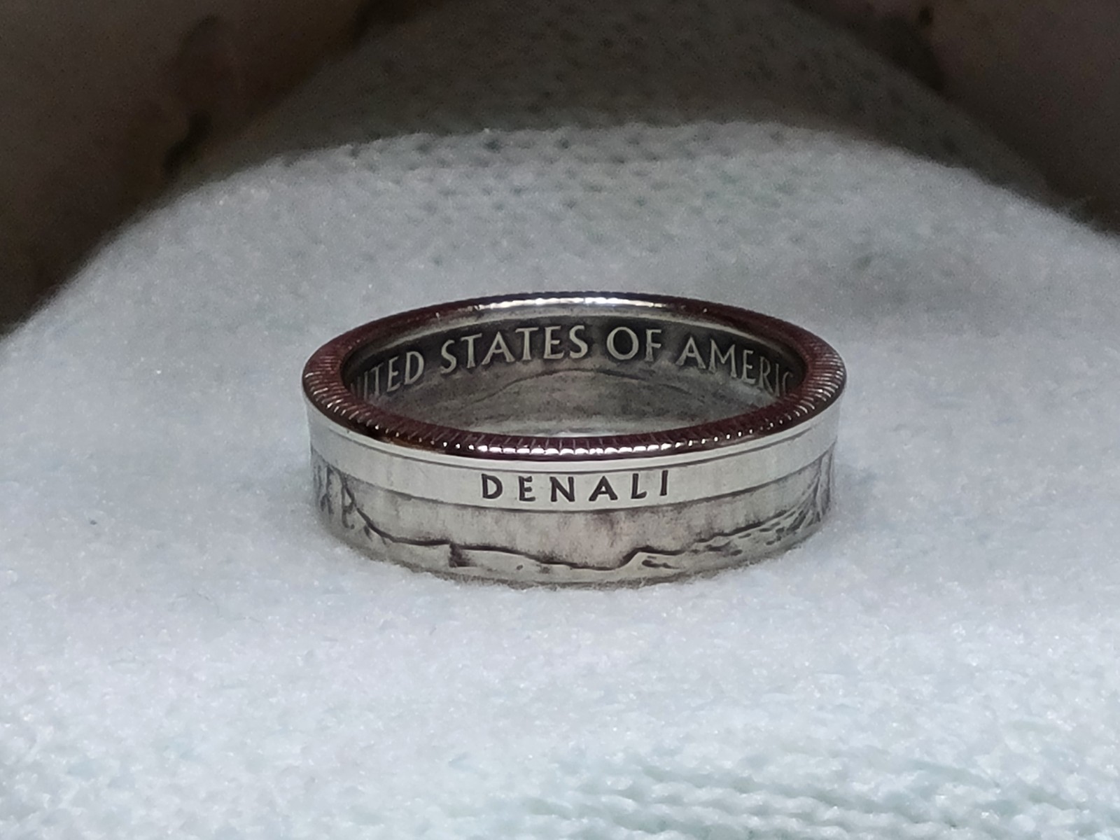 DENALI, AK. - Size 9 State Quarter Coin Ring