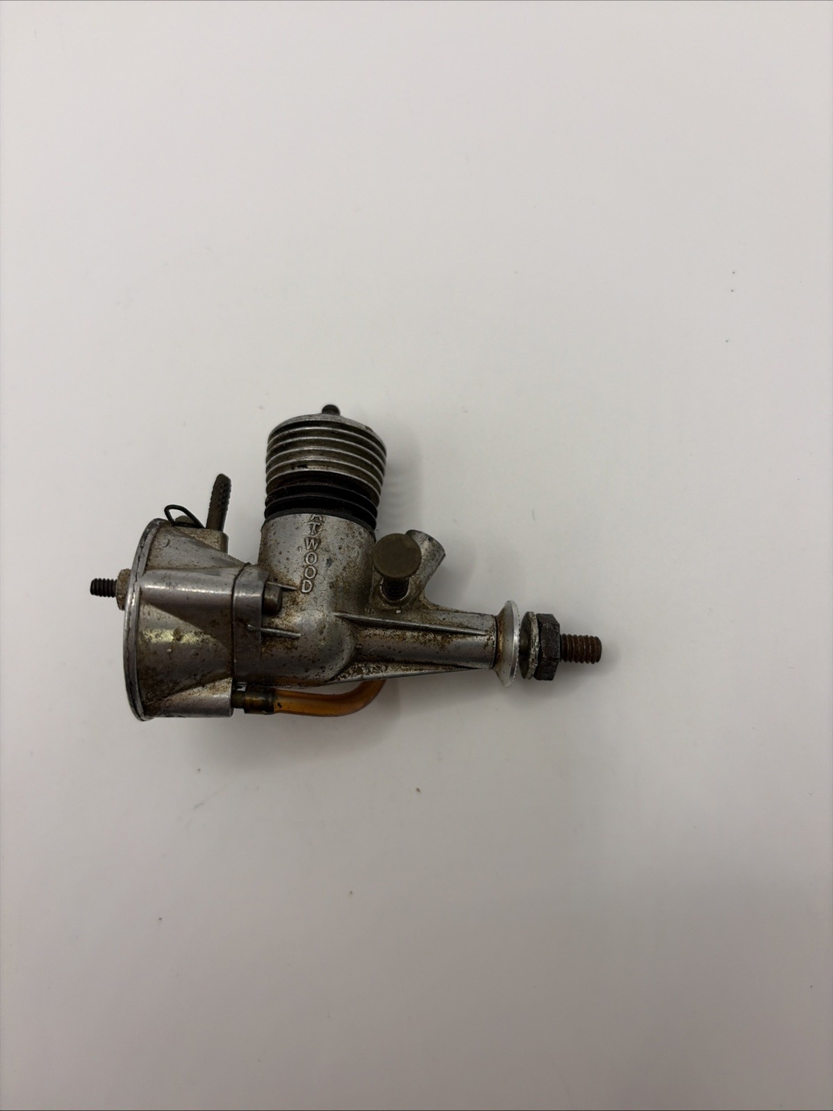 Vintage Atwood 049 Glow Plug Airplane Car Gas Motor W/ Tank 2 M3