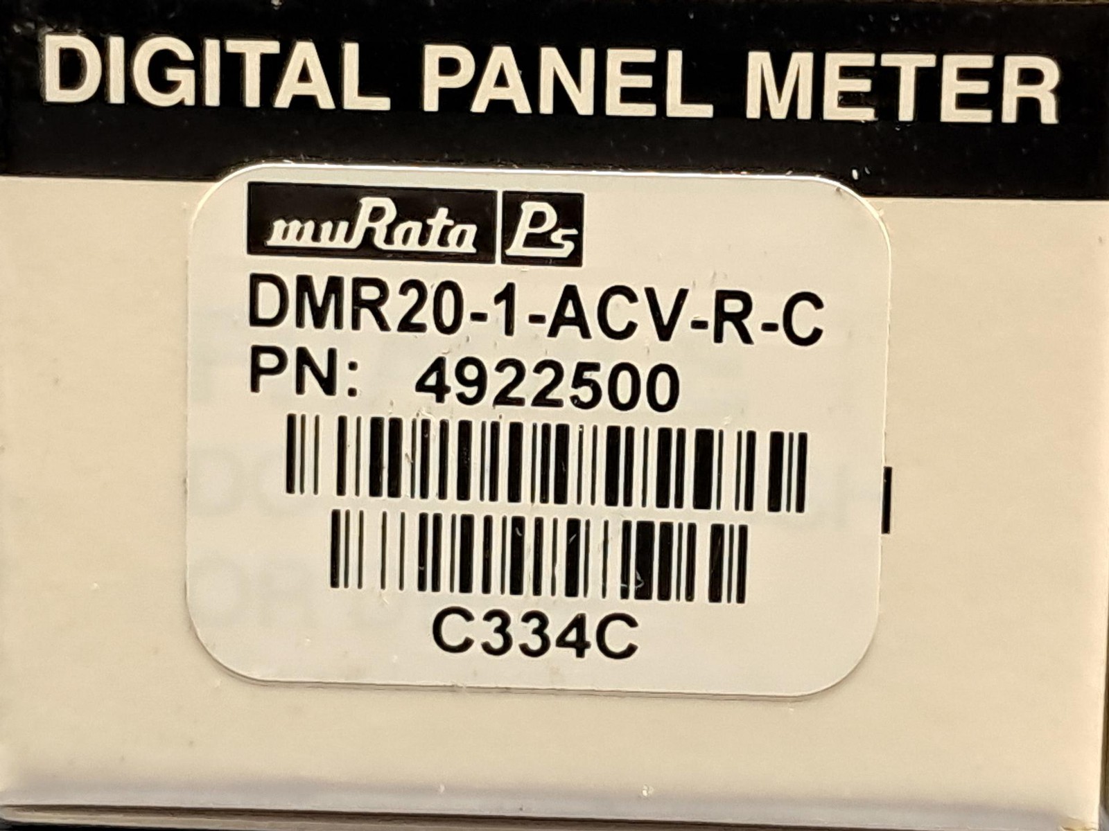 Murata Power Solutions DMR20-1-ACV-R-C Voltmeter LED Display Panel 264VAC