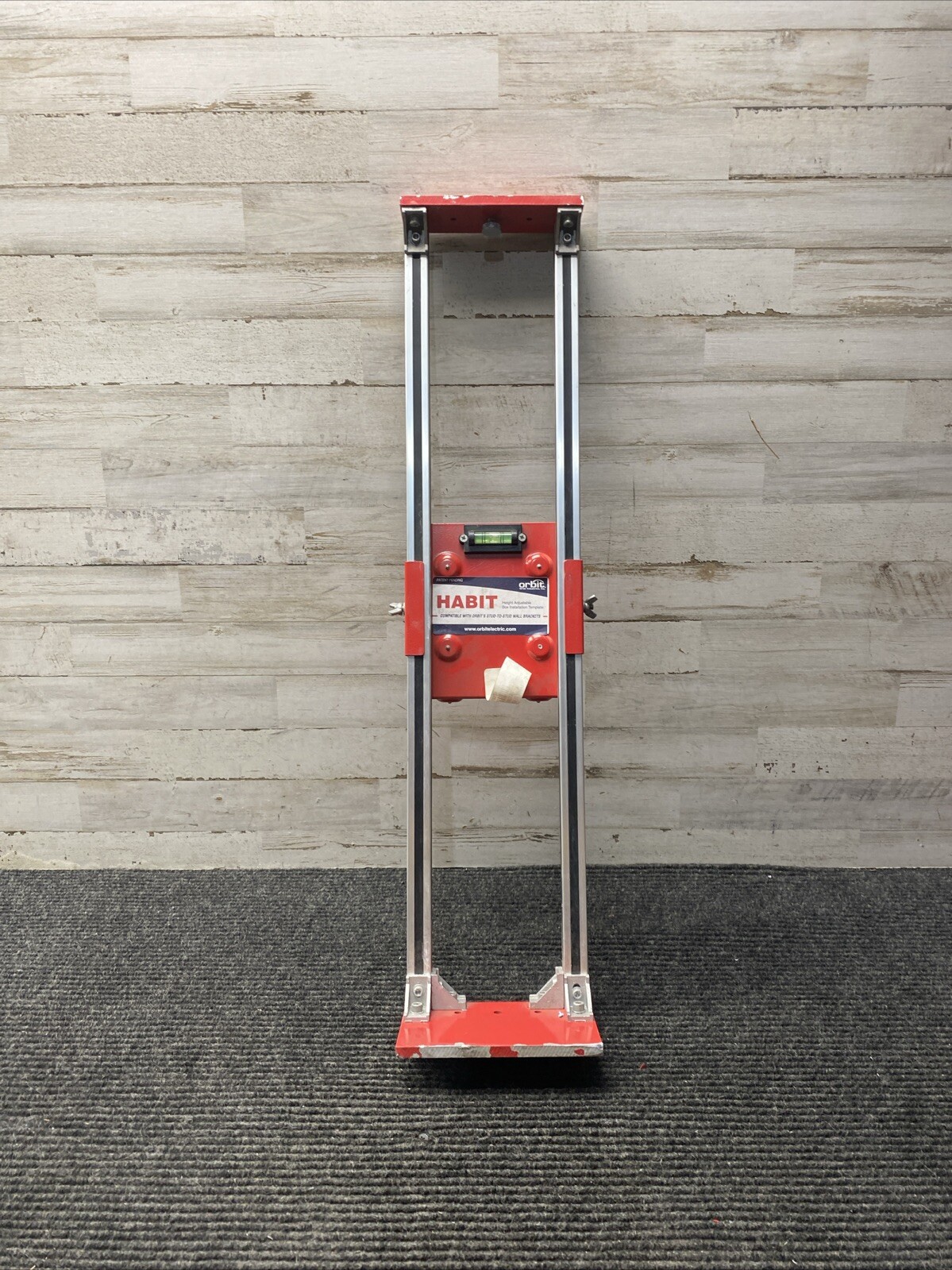 NOS Orbit Habit Height Adjustable Installation Template Level