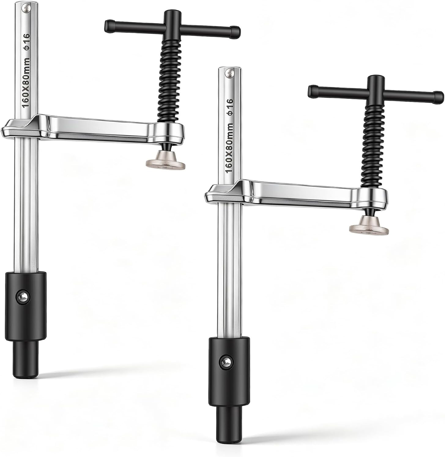 2 Pack Welding Table Clamps, 6.5" Opening Capacity Heavy Duty Carbon Steel Weldi
