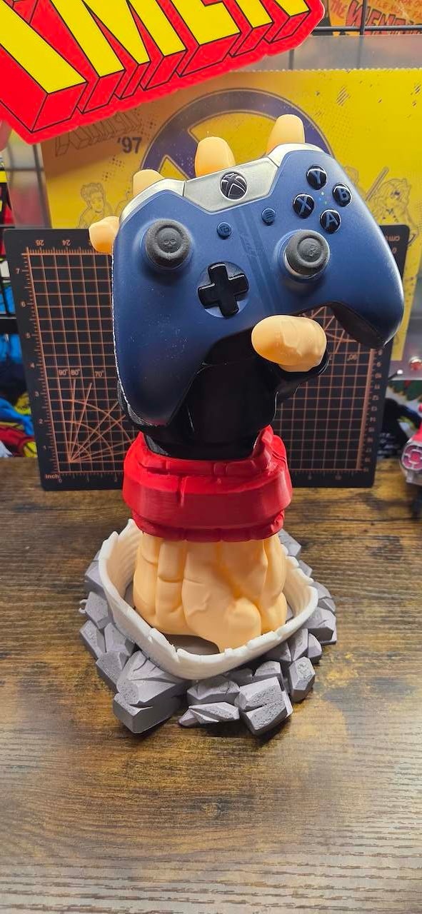 3d Printed video game controller holder stand
